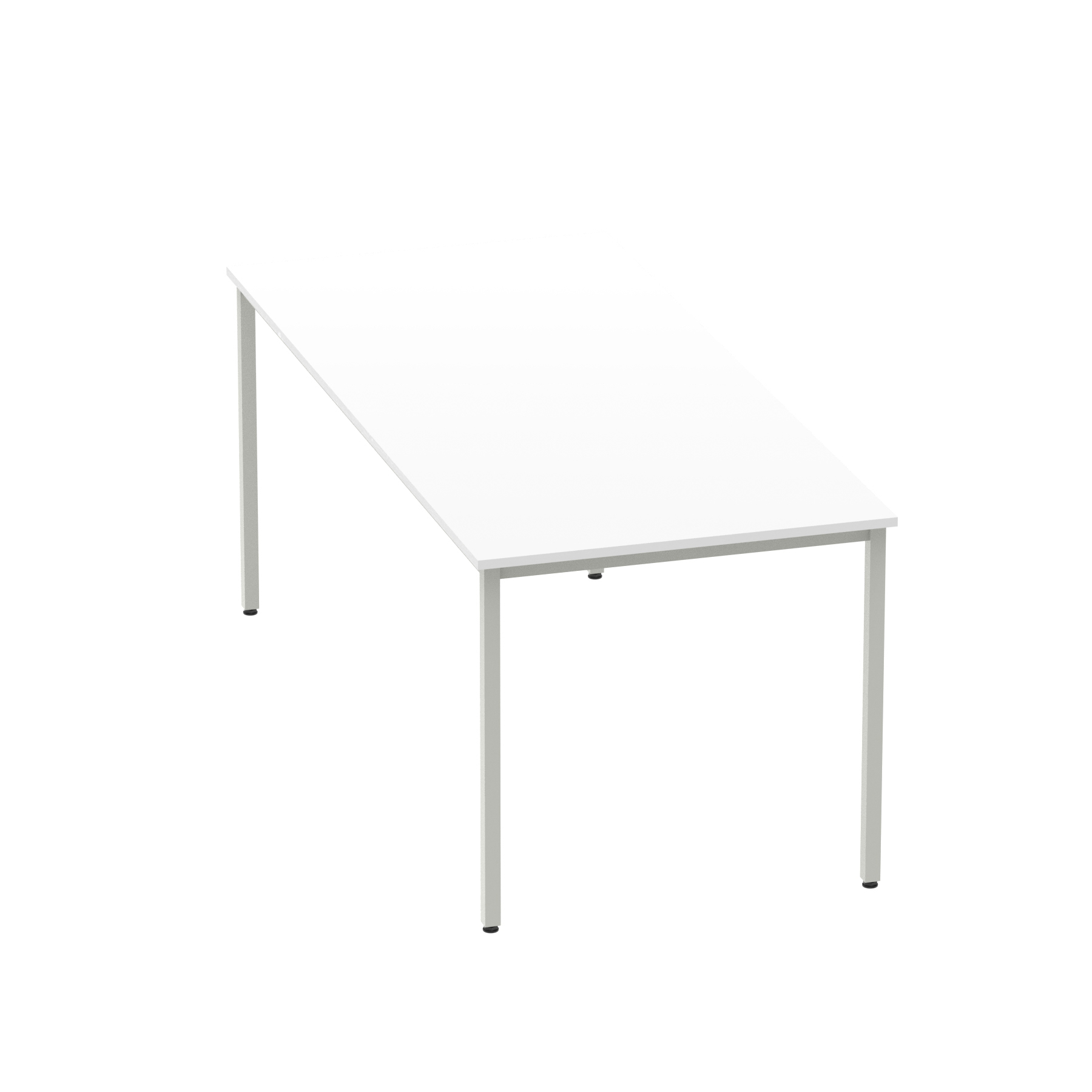 White / Silver Frame