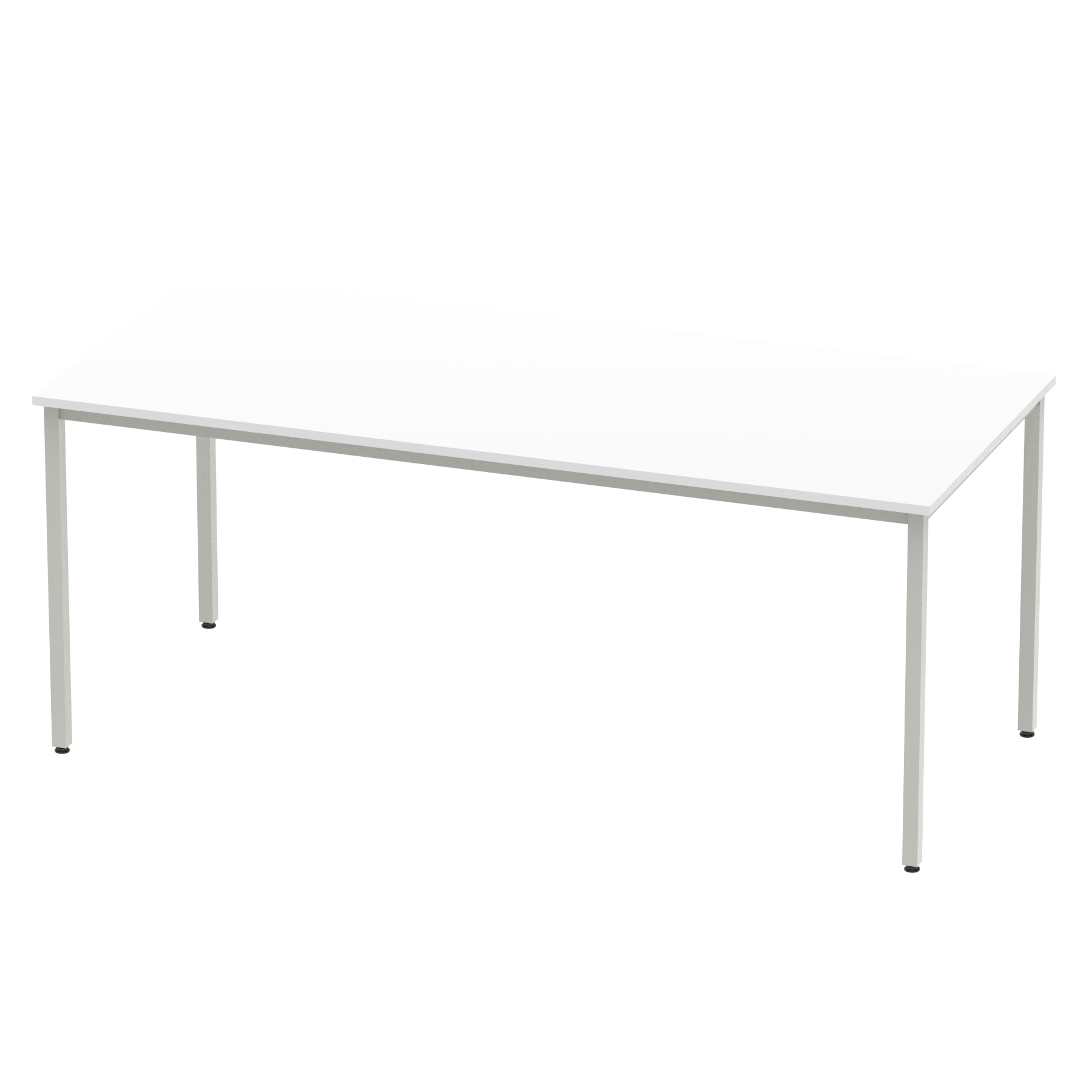 White / Silver Frame