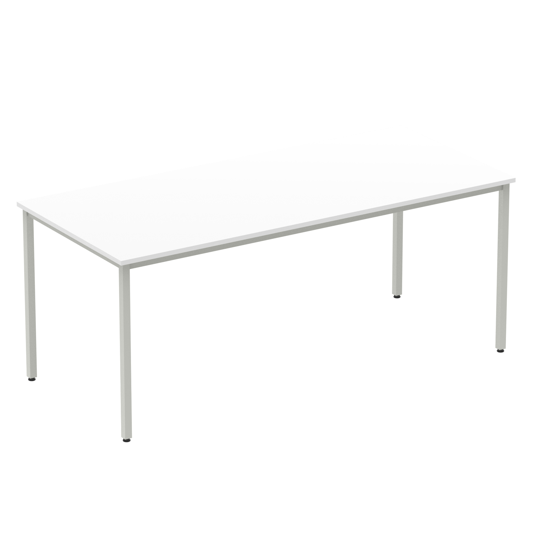 White / Silver Frame