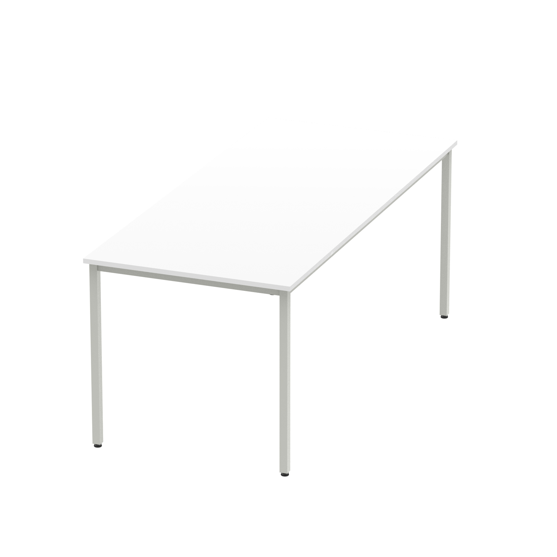 White / Silver Frame