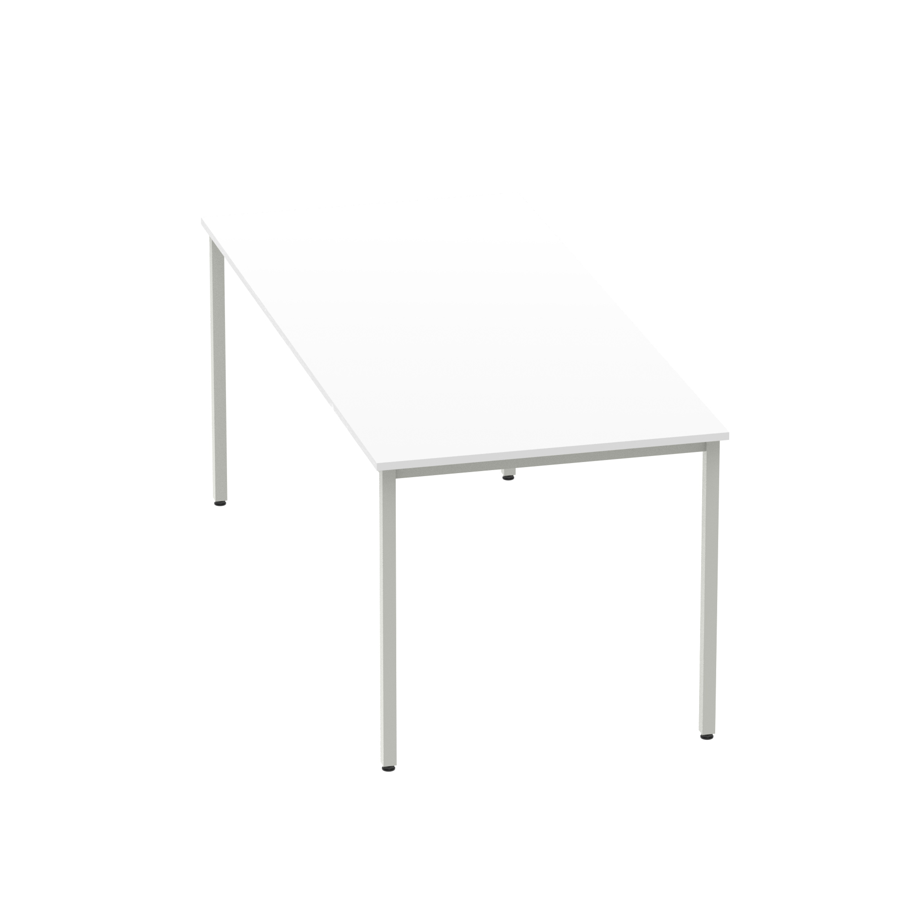 White / Silver Frame