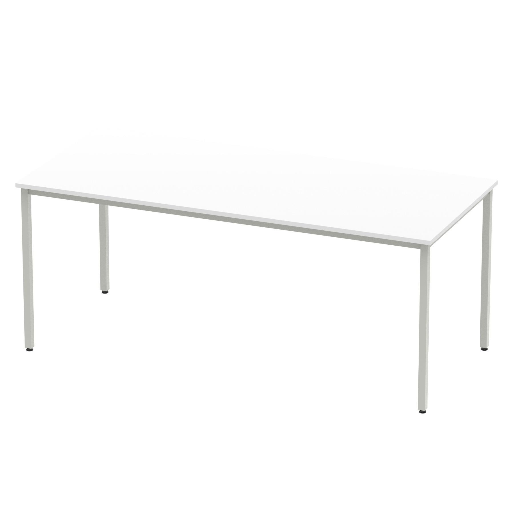 White / Silver Frame