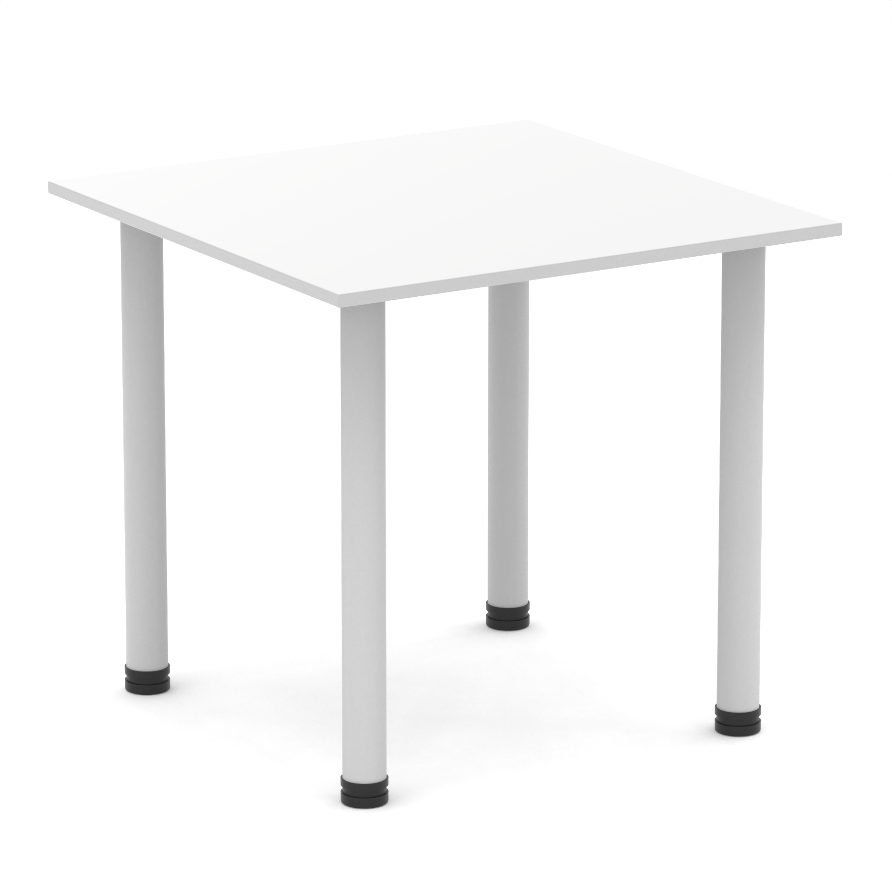 White / Silver Frame