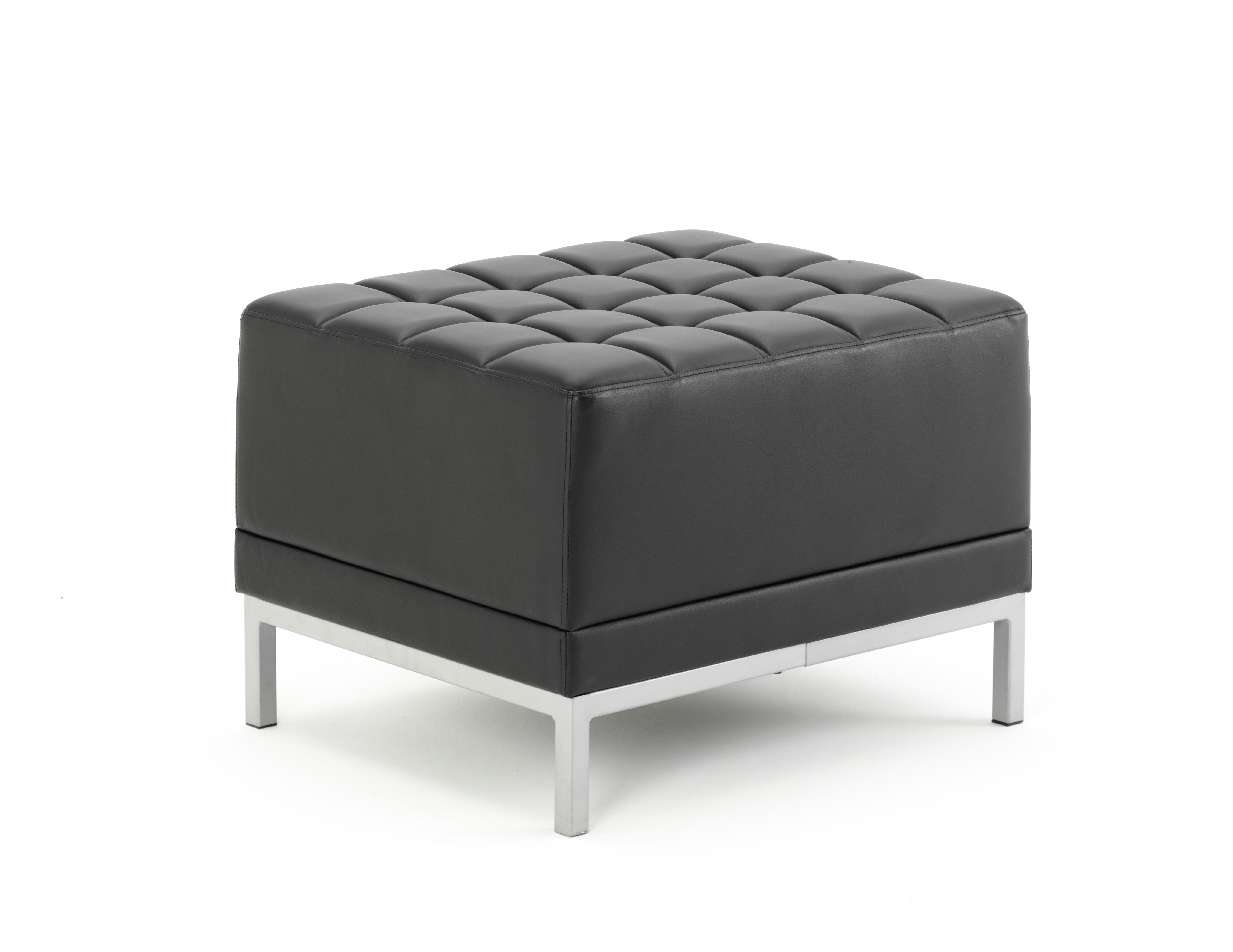 Infinity Modular Cube Chair — Black & Chrome