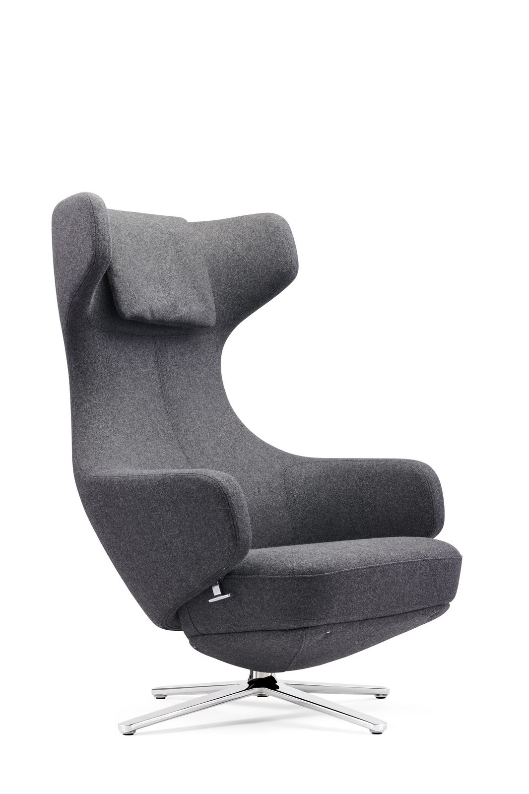 Sofia Executive Chair — Charcoal & Silver