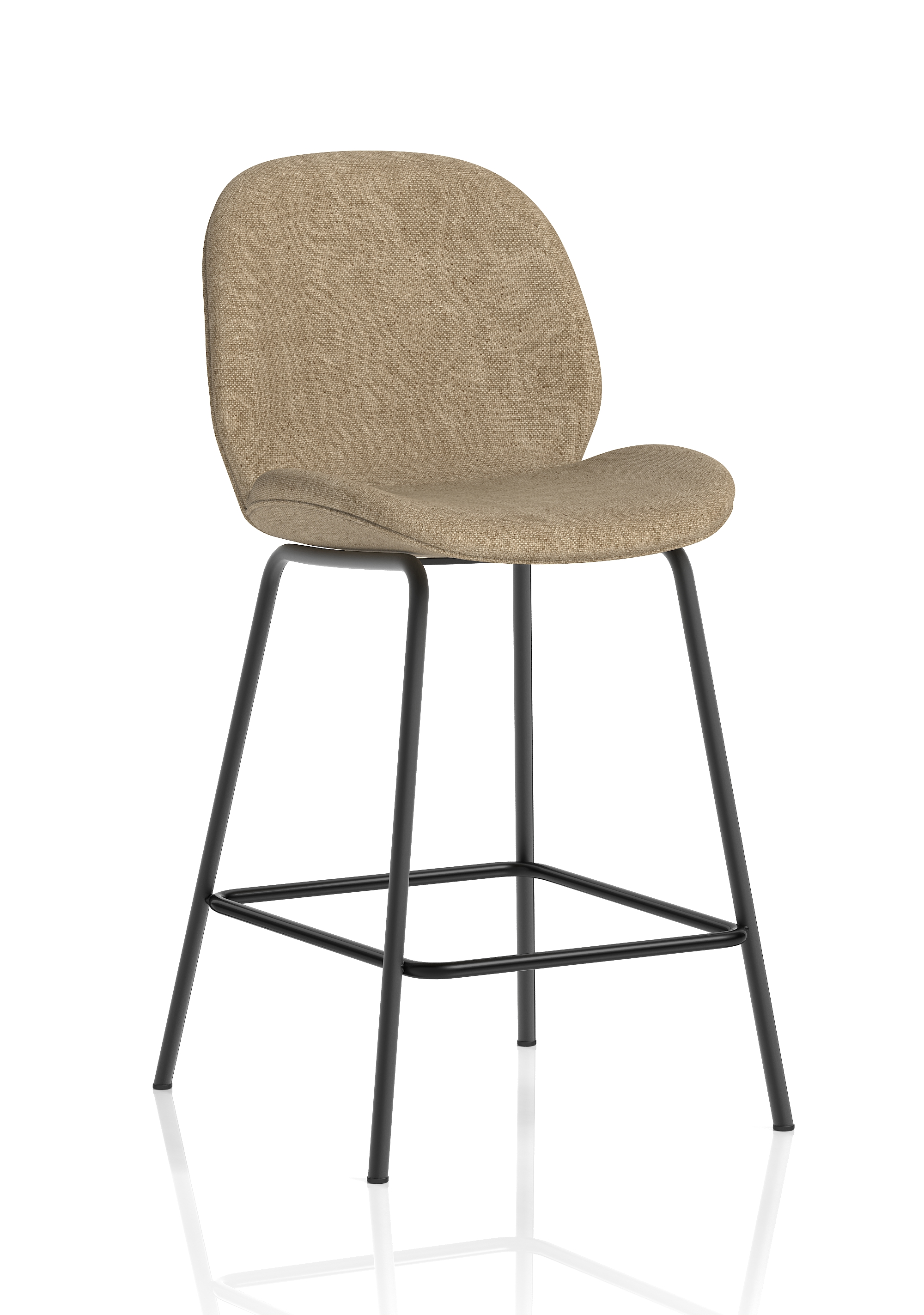 Brayford Bistro High Stool — Oatmeal / Black Frame