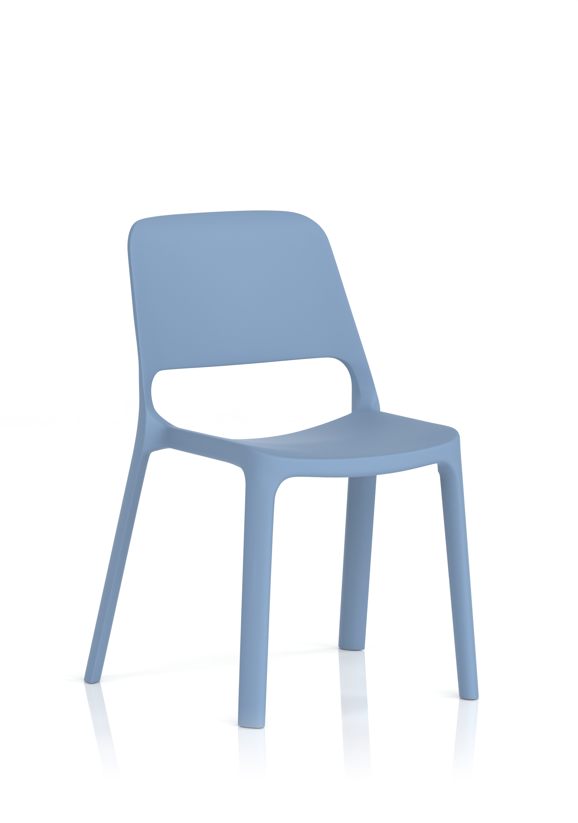 Nest Loop Stacking Cafe & Bistro Chair — Blue