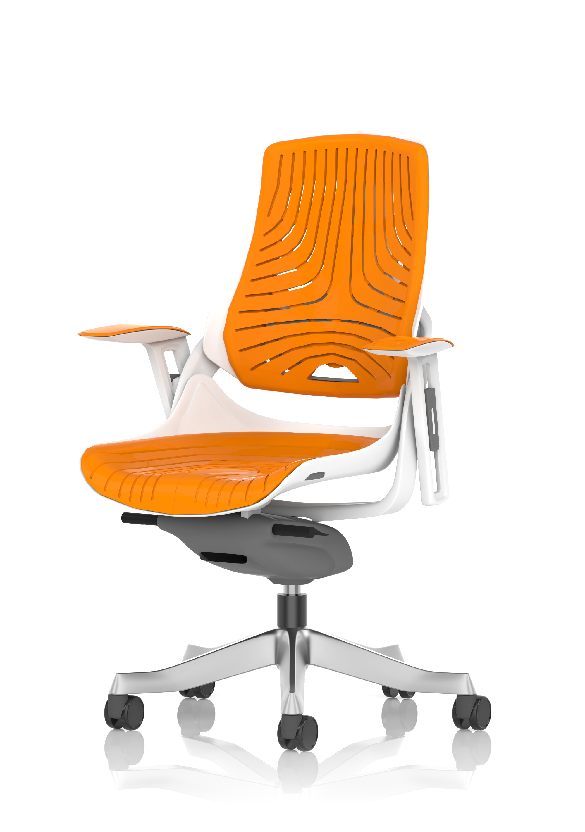 Orange & Silver & White