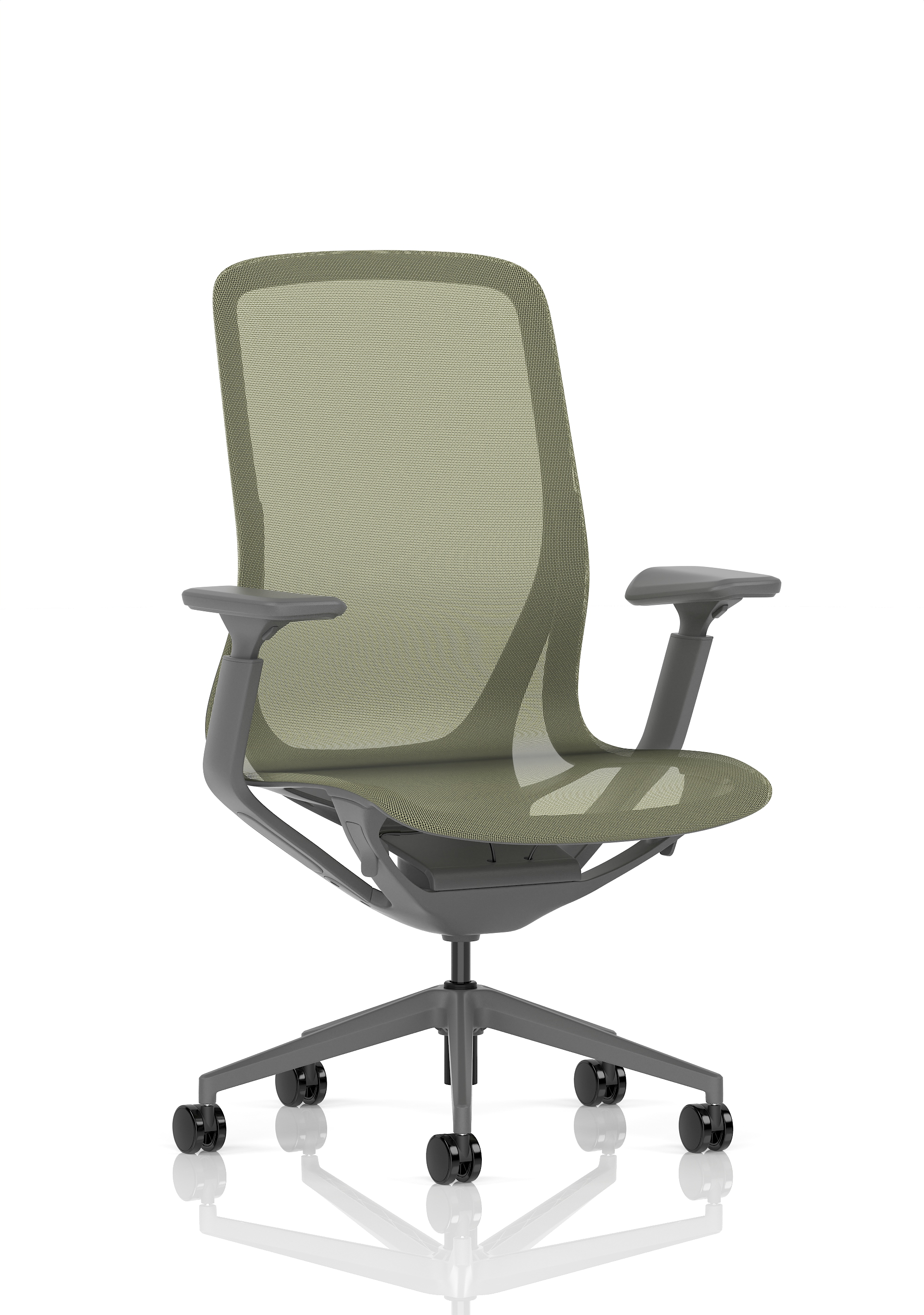 Lumo Executive Chair — Green / Chrome Frame