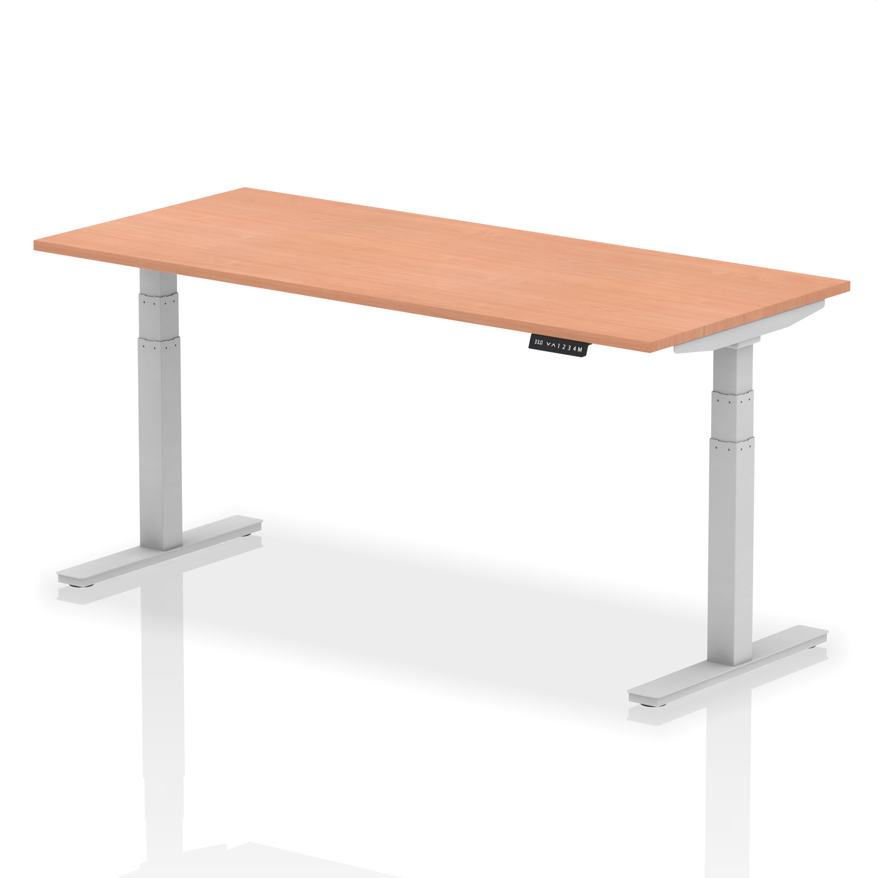 Beech / Silver Frame
