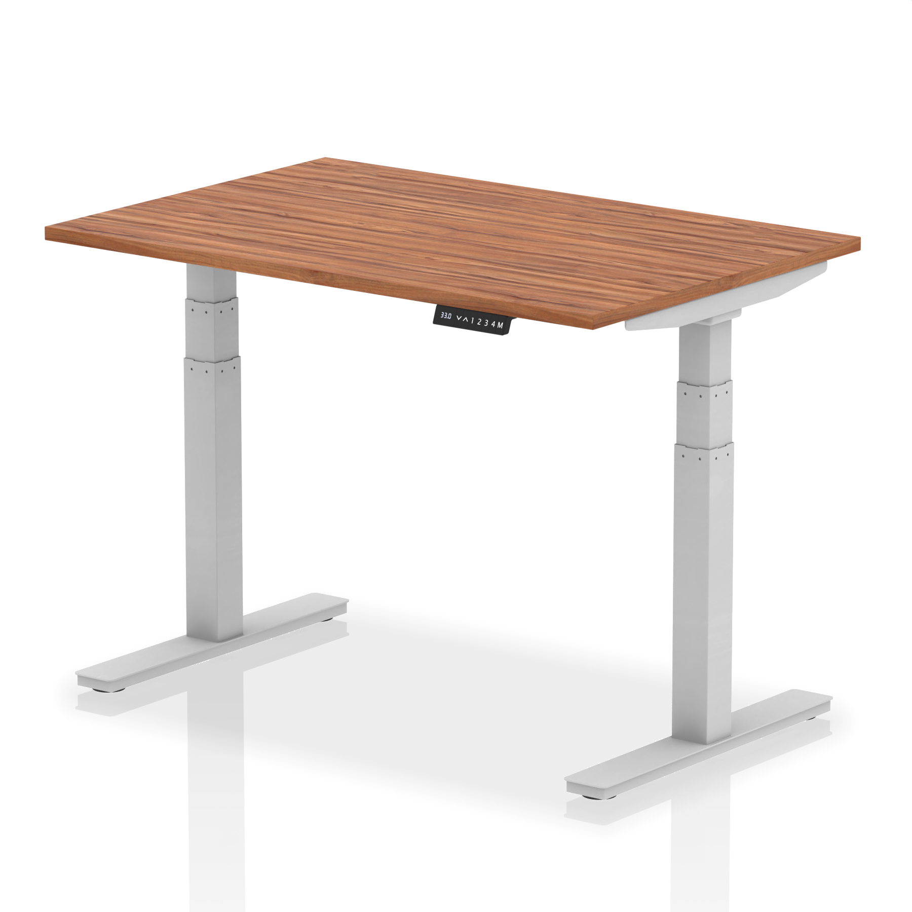 Walnut / Silver Frame