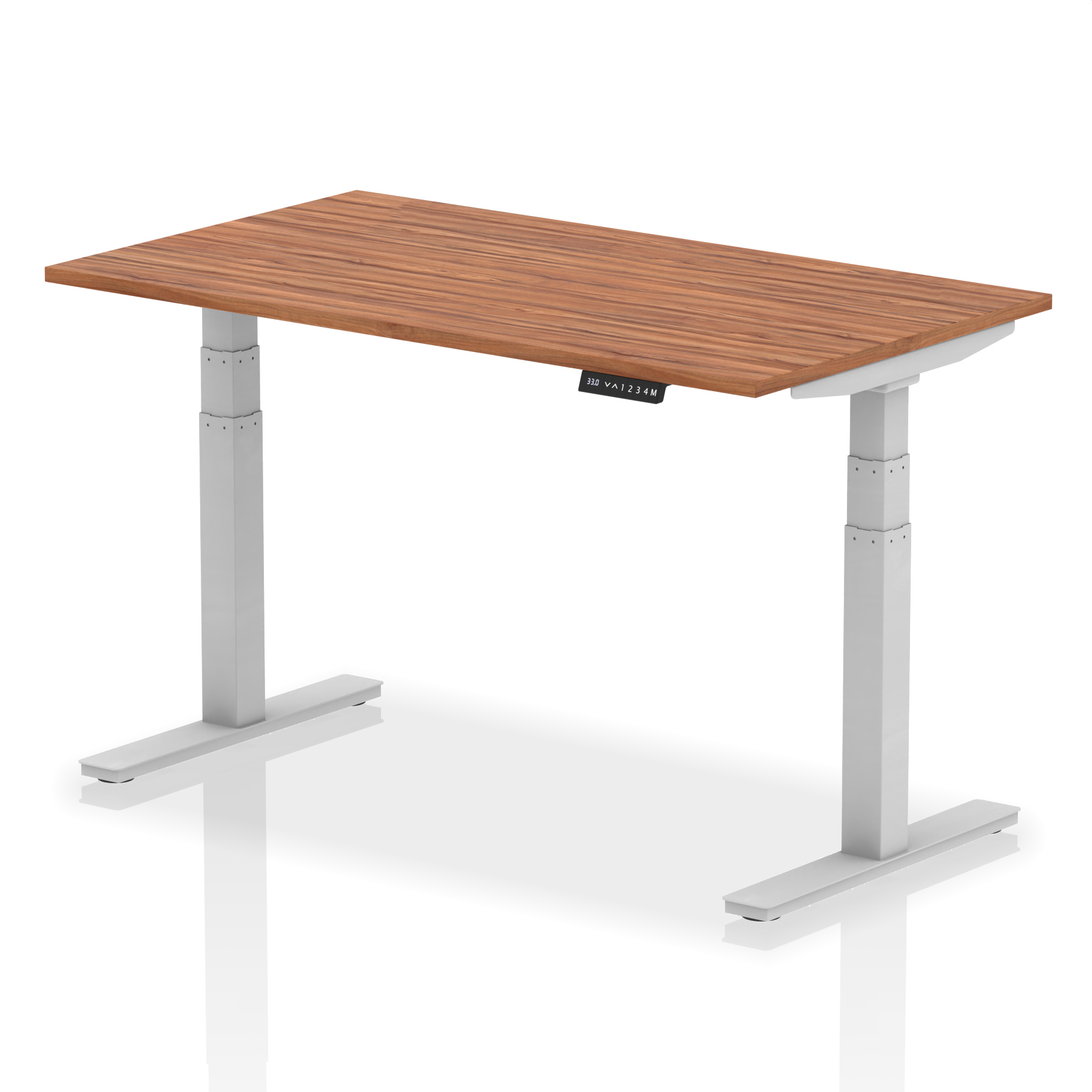 Walnut / Silver Frame