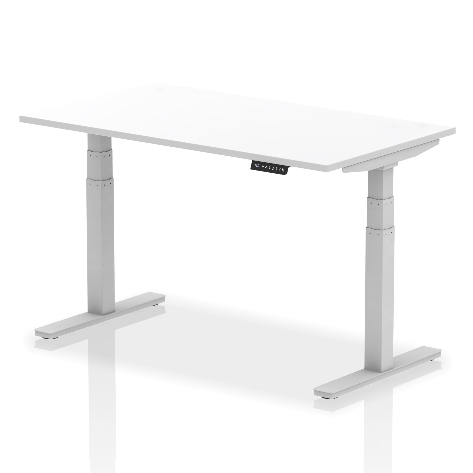 White / Silver Frame