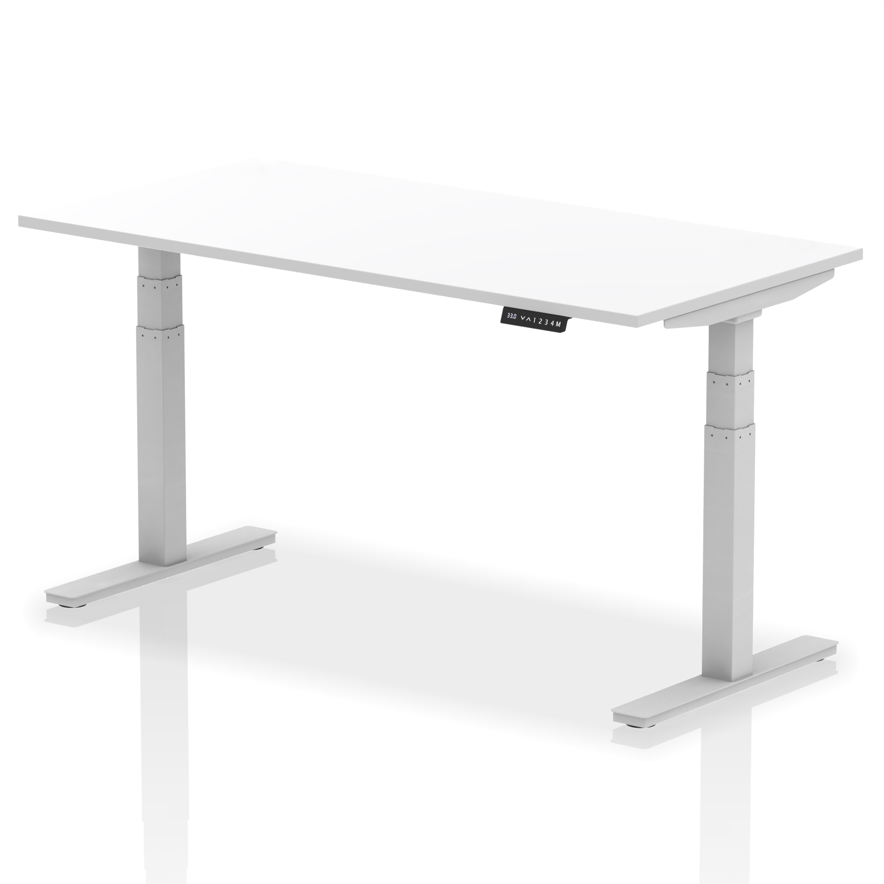 White / Silver Frame