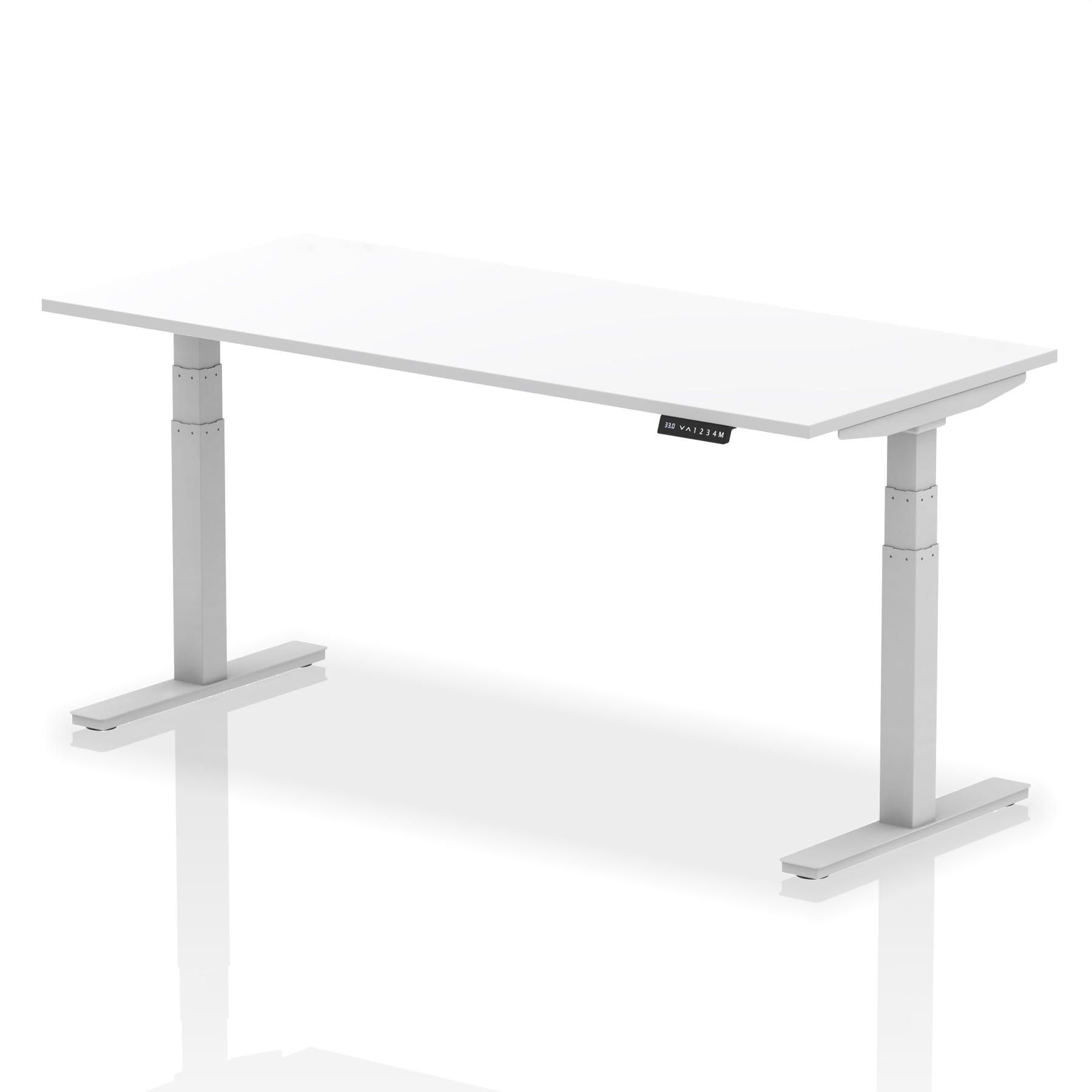 White / Silver Frame