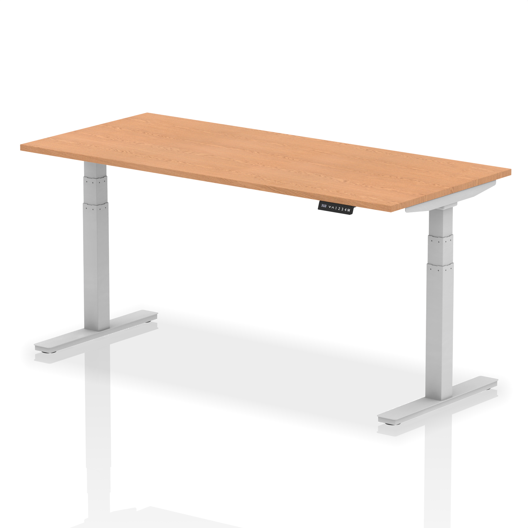 Oak / Silver Frame