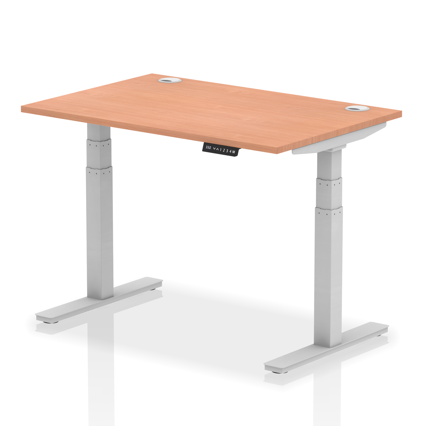 Beech / Silver Frame