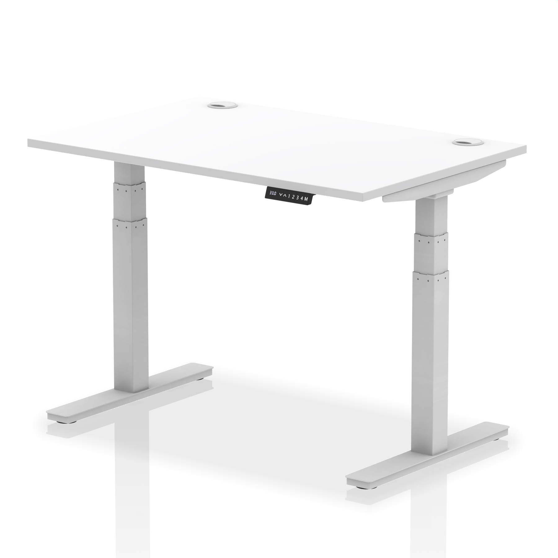 White / Silver Frame