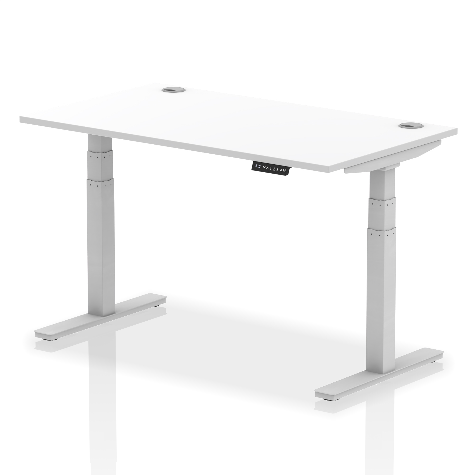 White / Silver Frame