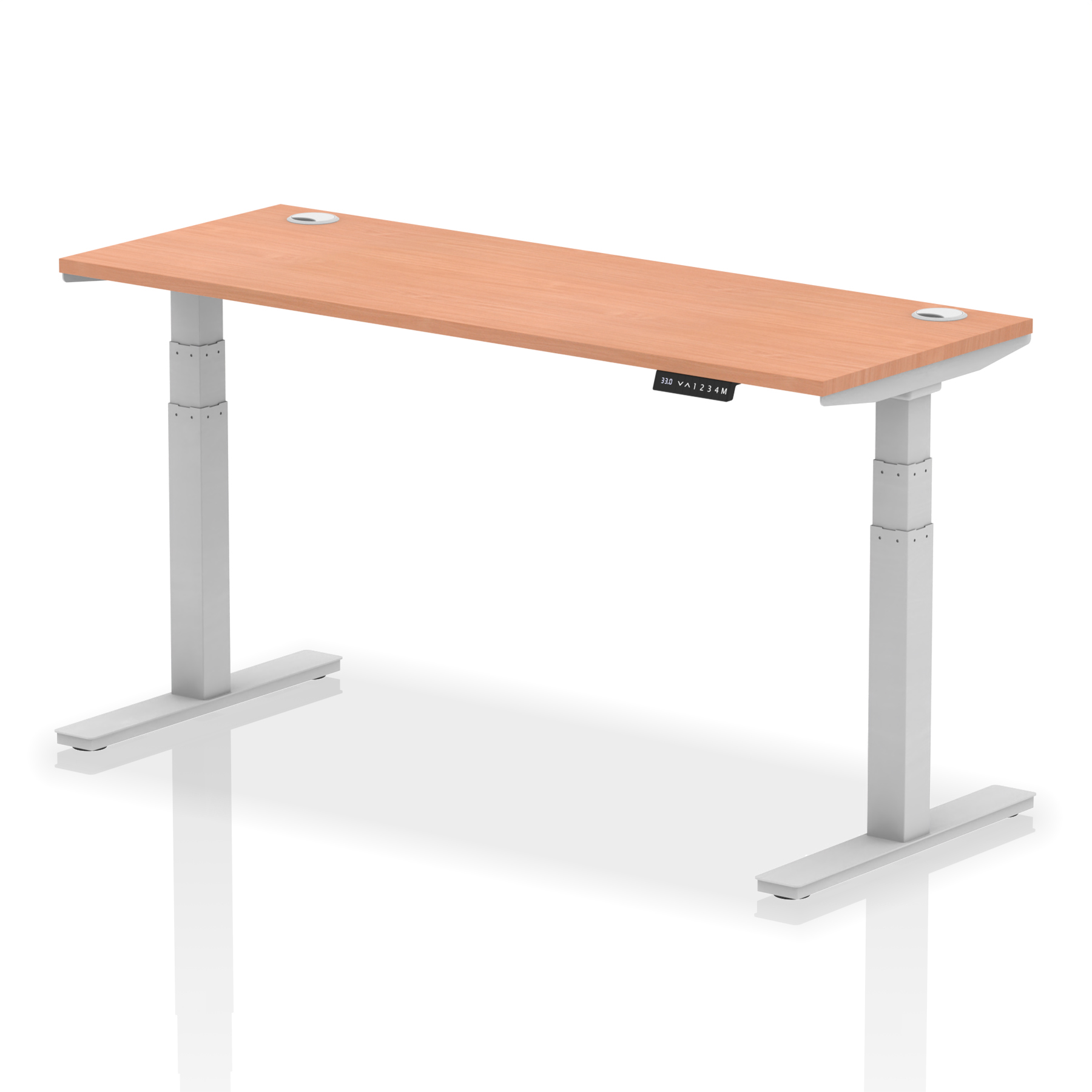 Beech / Silver Frame