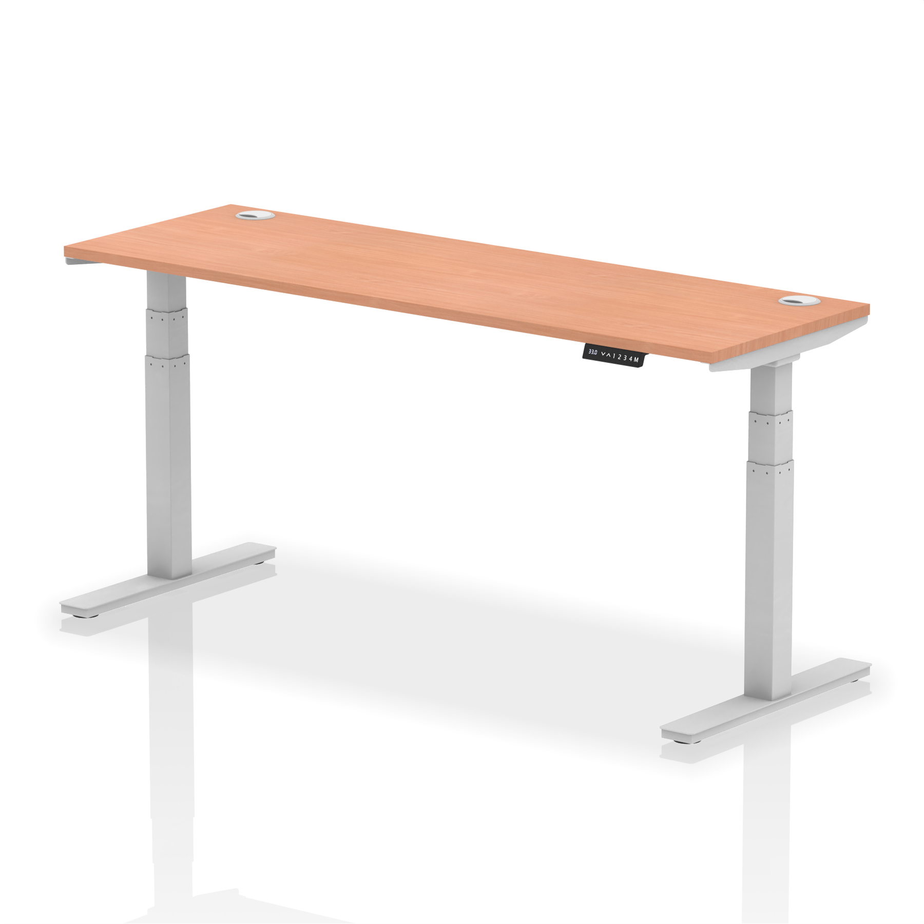 Beech / Silver Frame