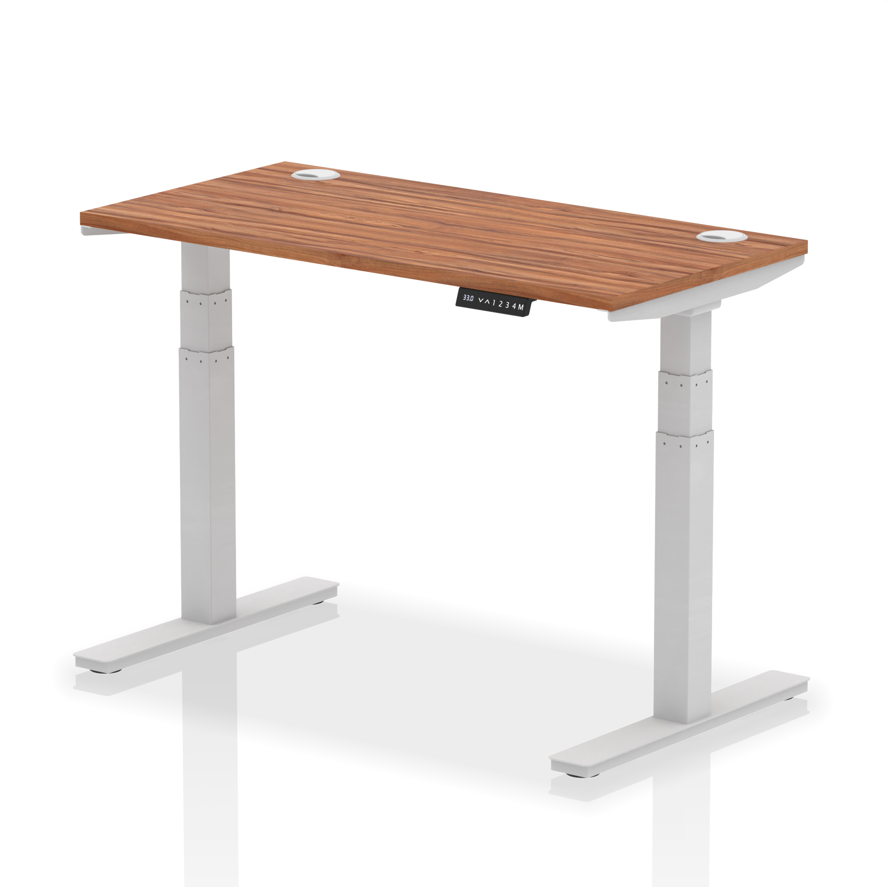 Walnut / Silver Frame