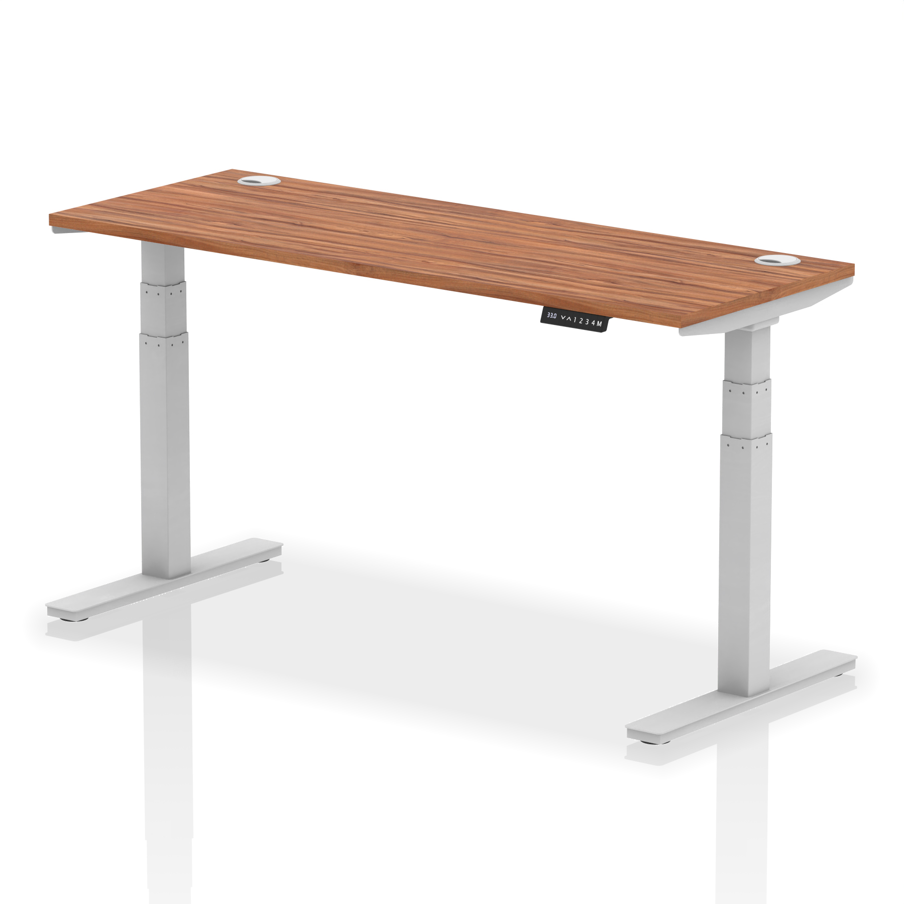 Walnut / Silver Frame