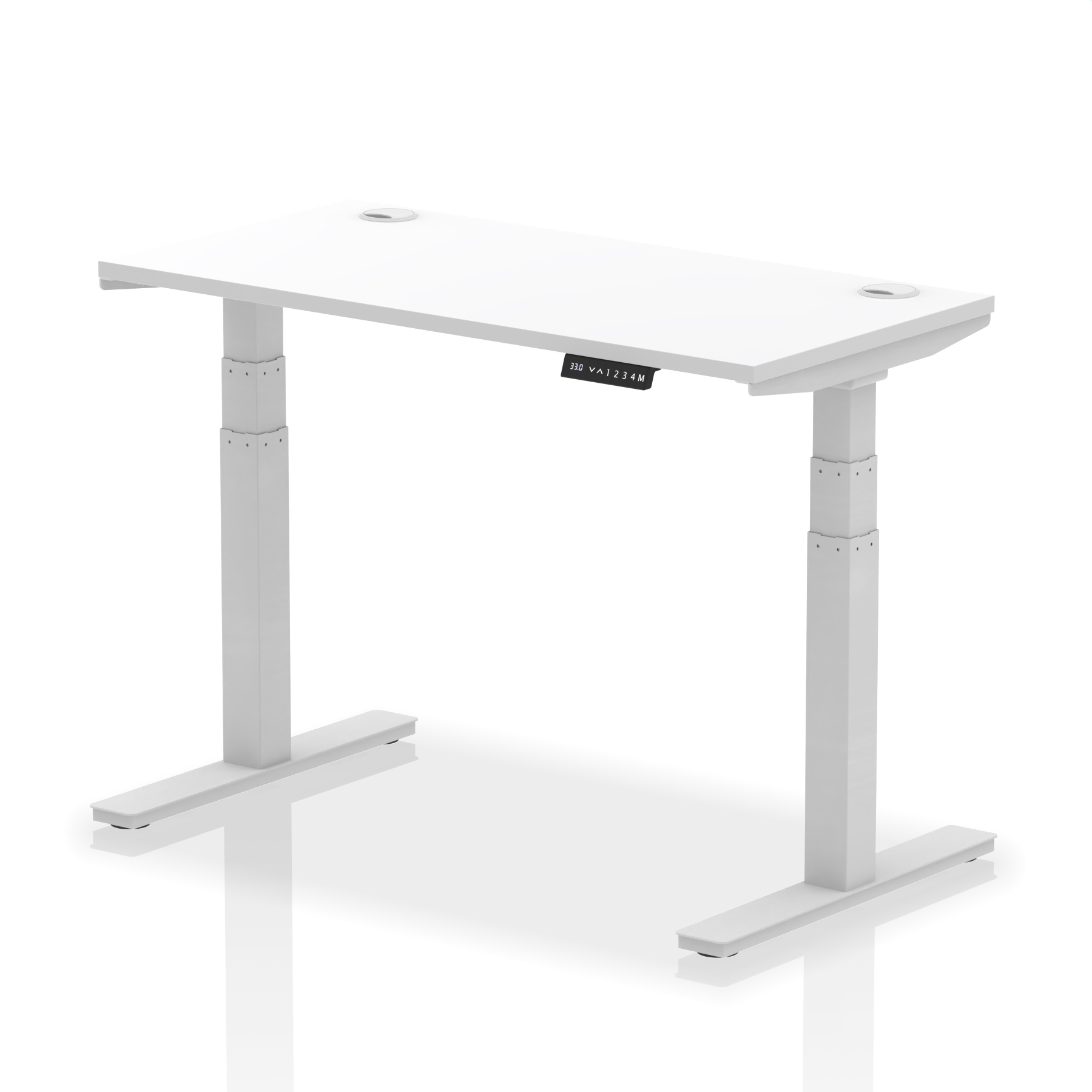 White / Silver Frame