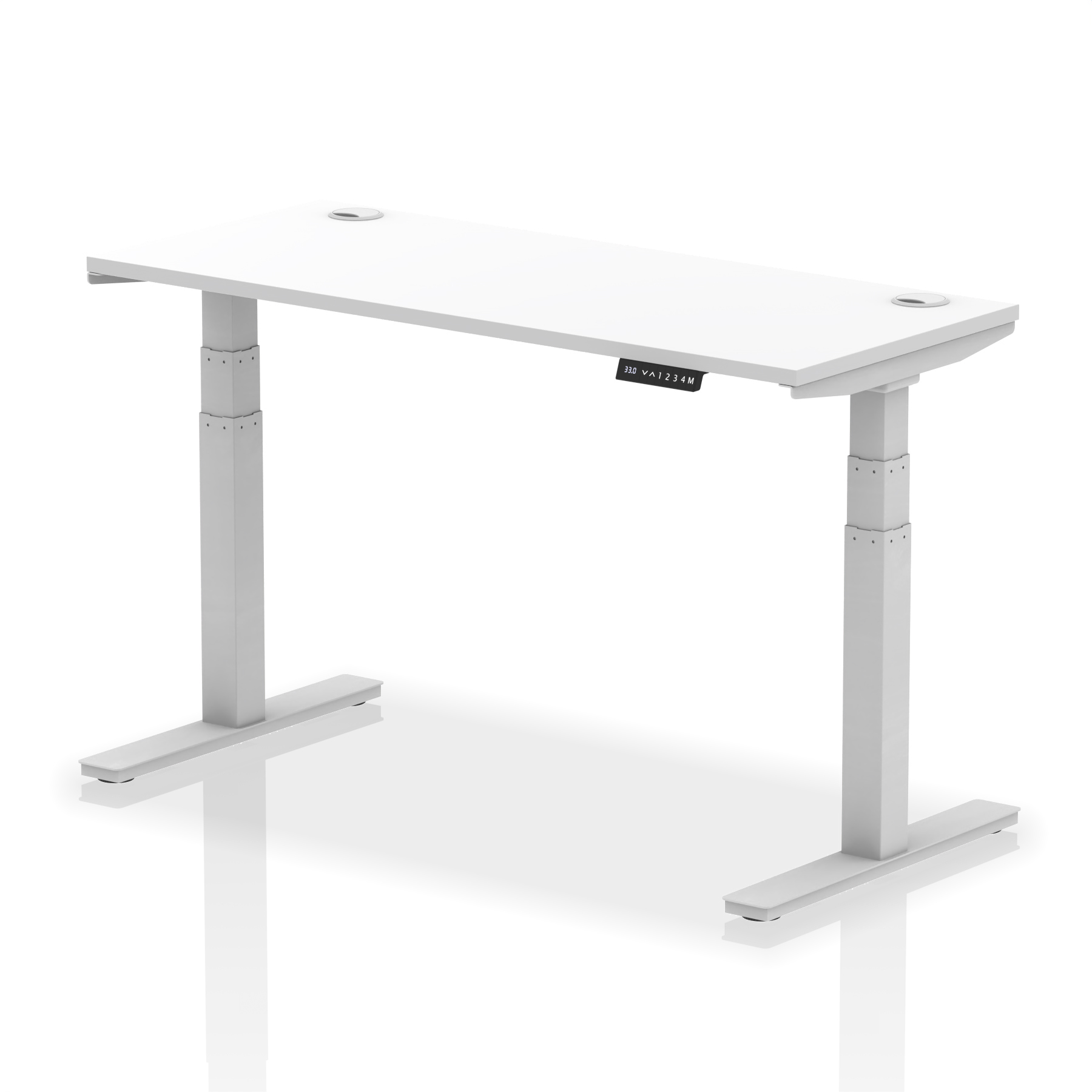 White / Silver Frame