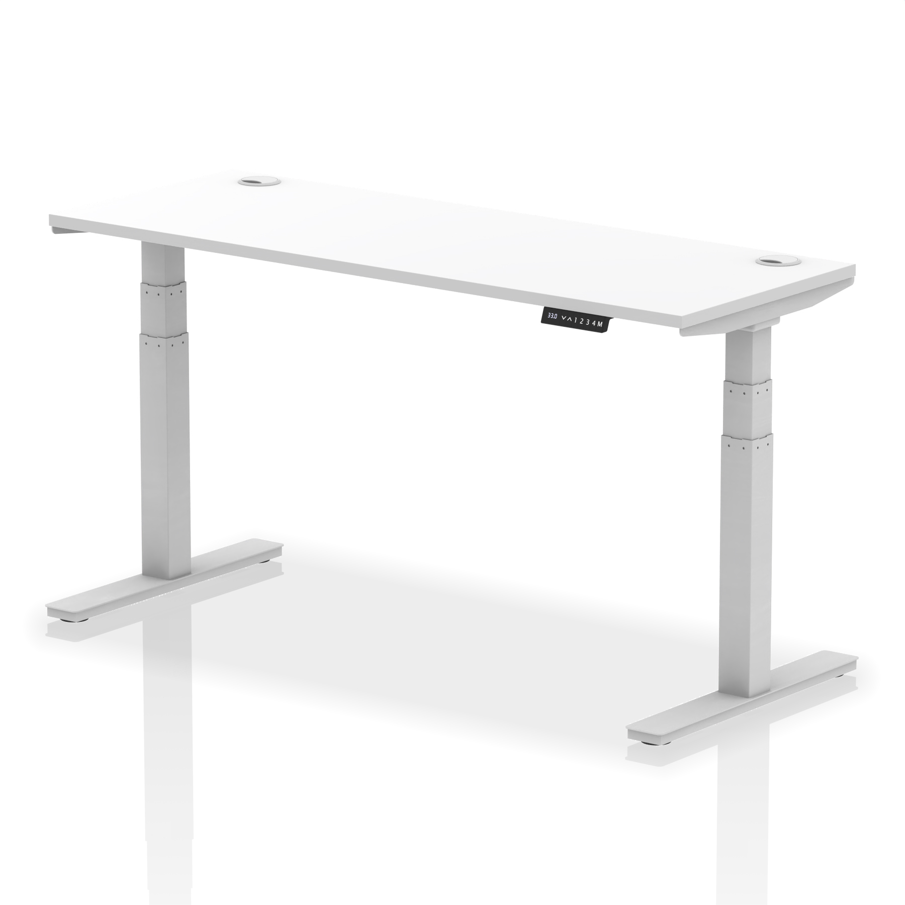 White / Silver Frame