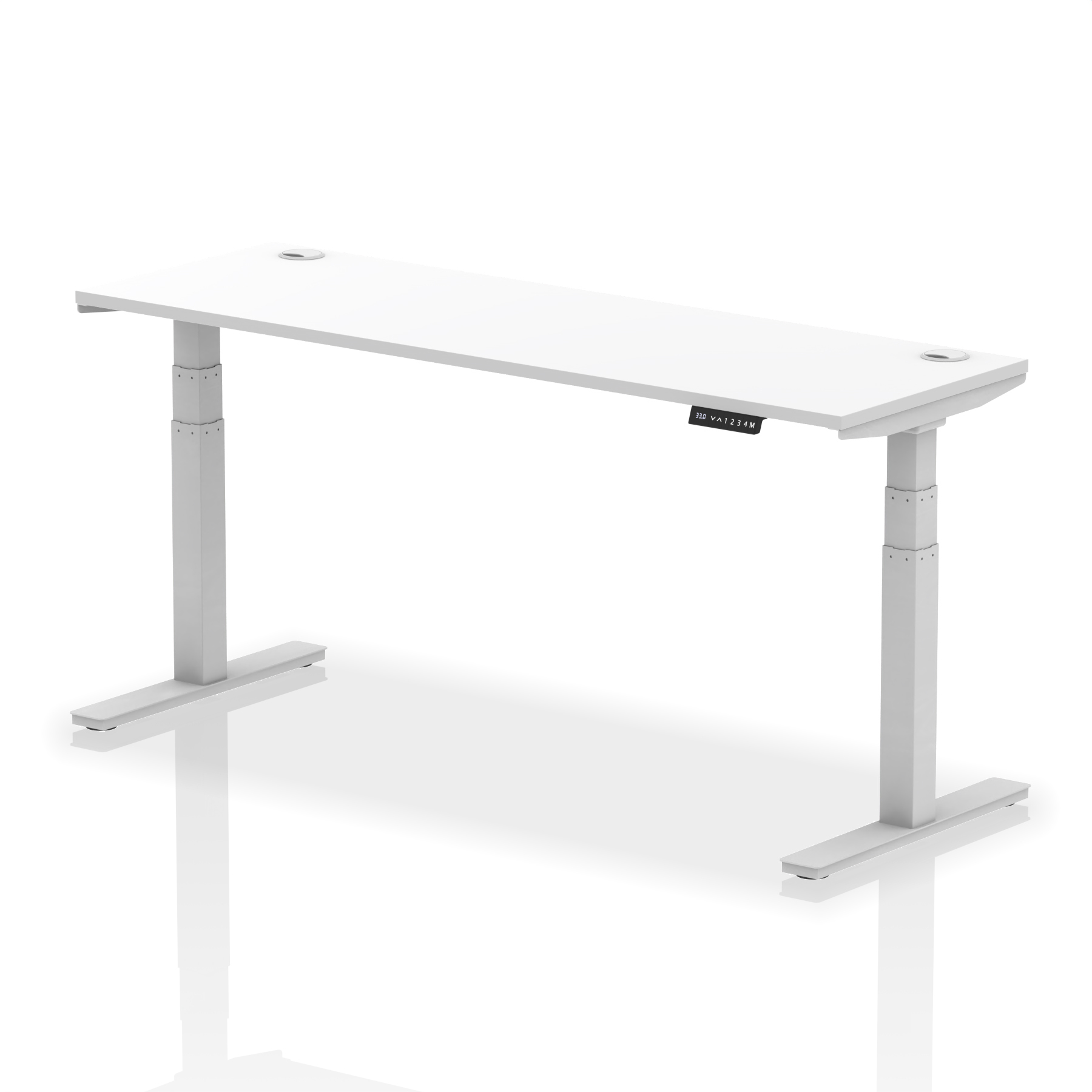 White / Silver Frame