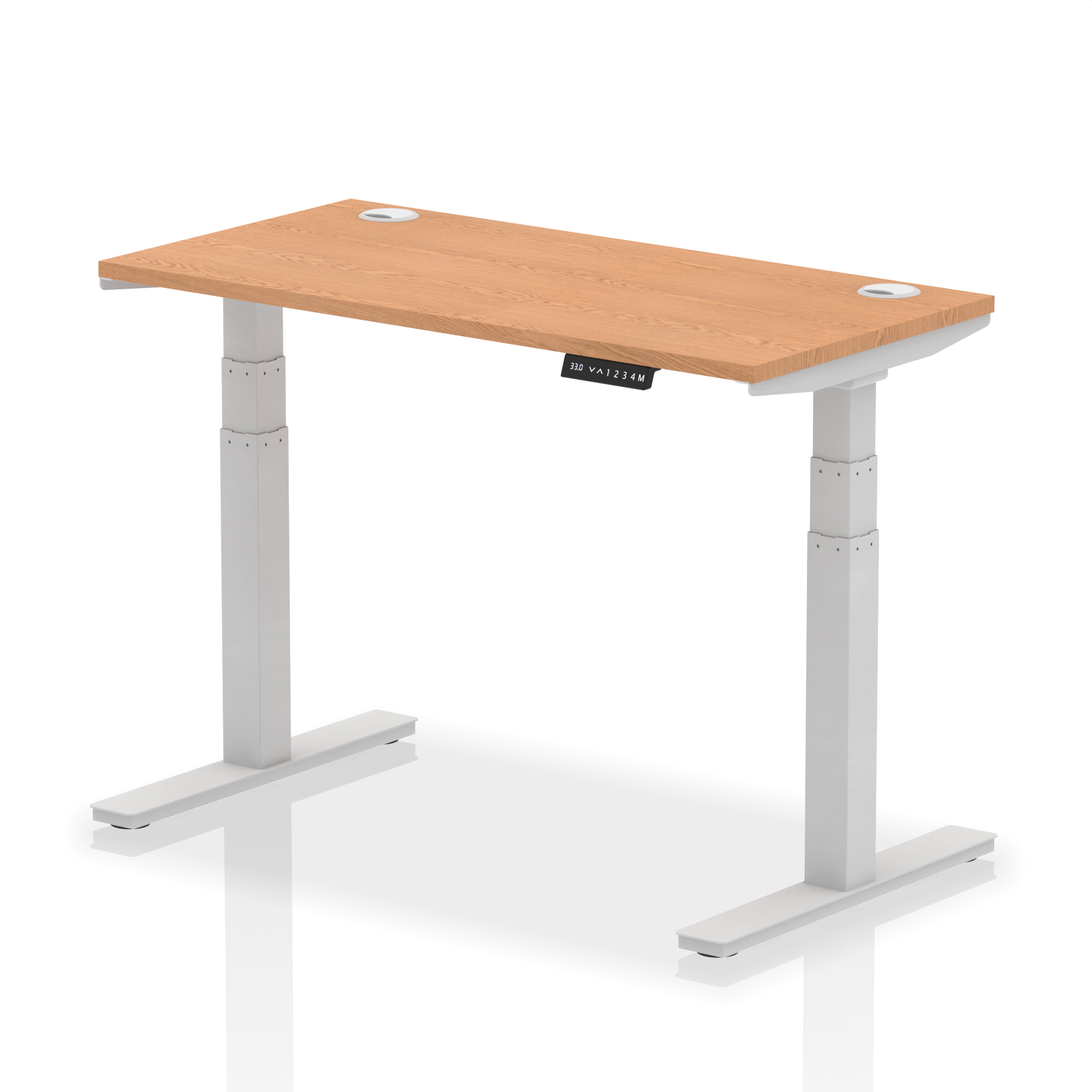 Oak / Silver Frame