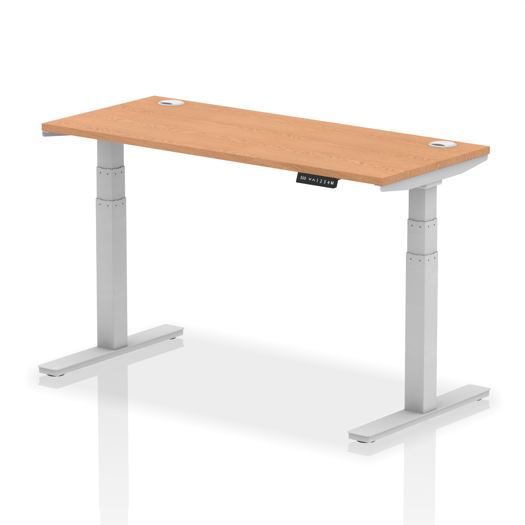 Oak / Silver Frame