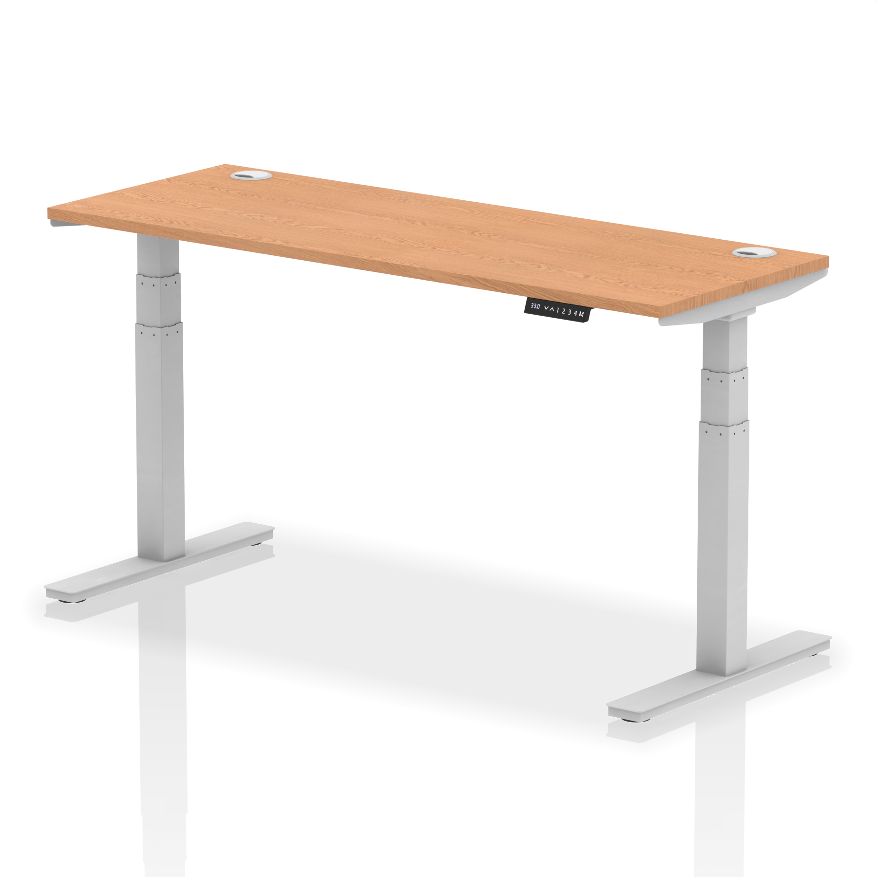 Oak / Silver Frame