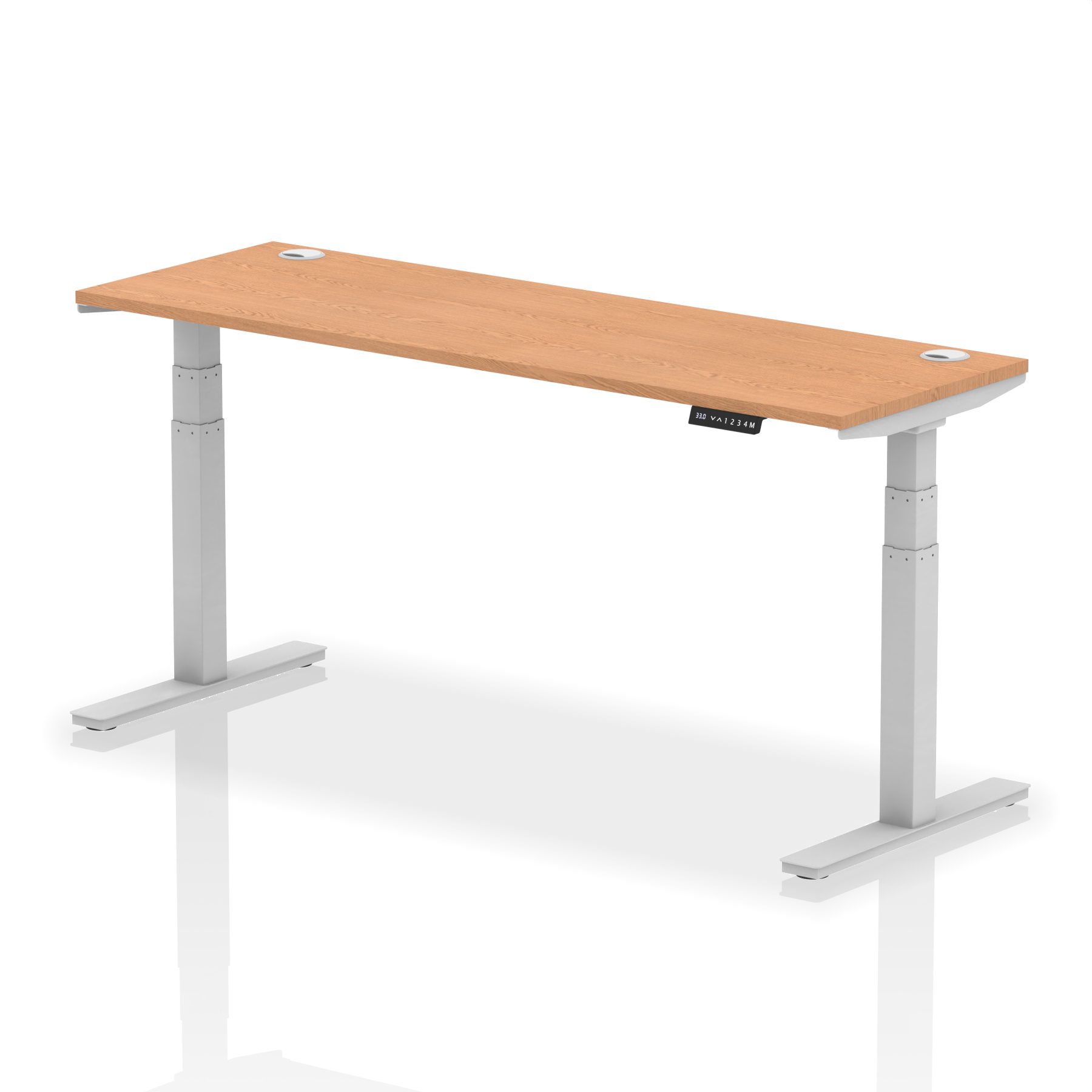 Oak / Silver Frame