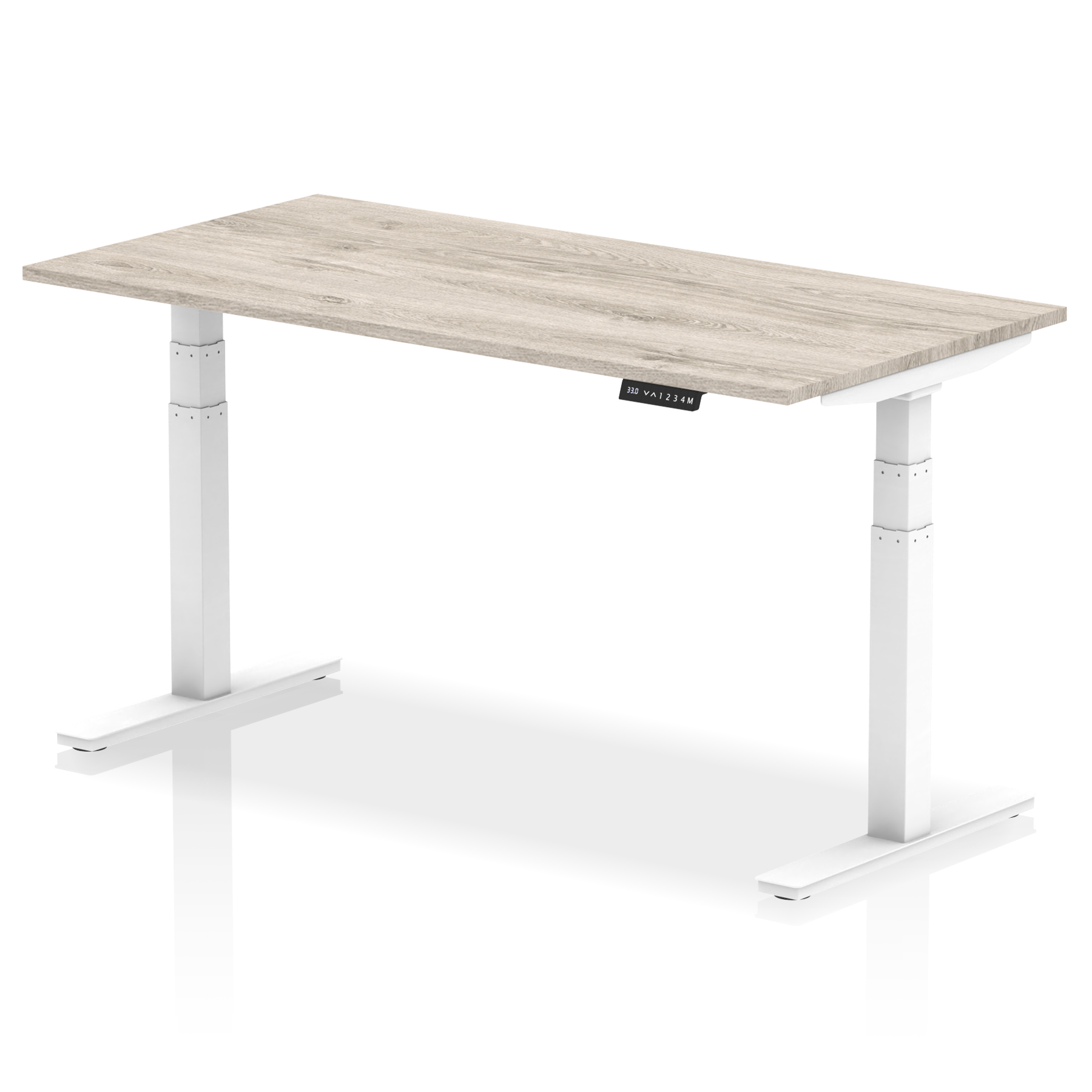 Grey Oak / White Frame