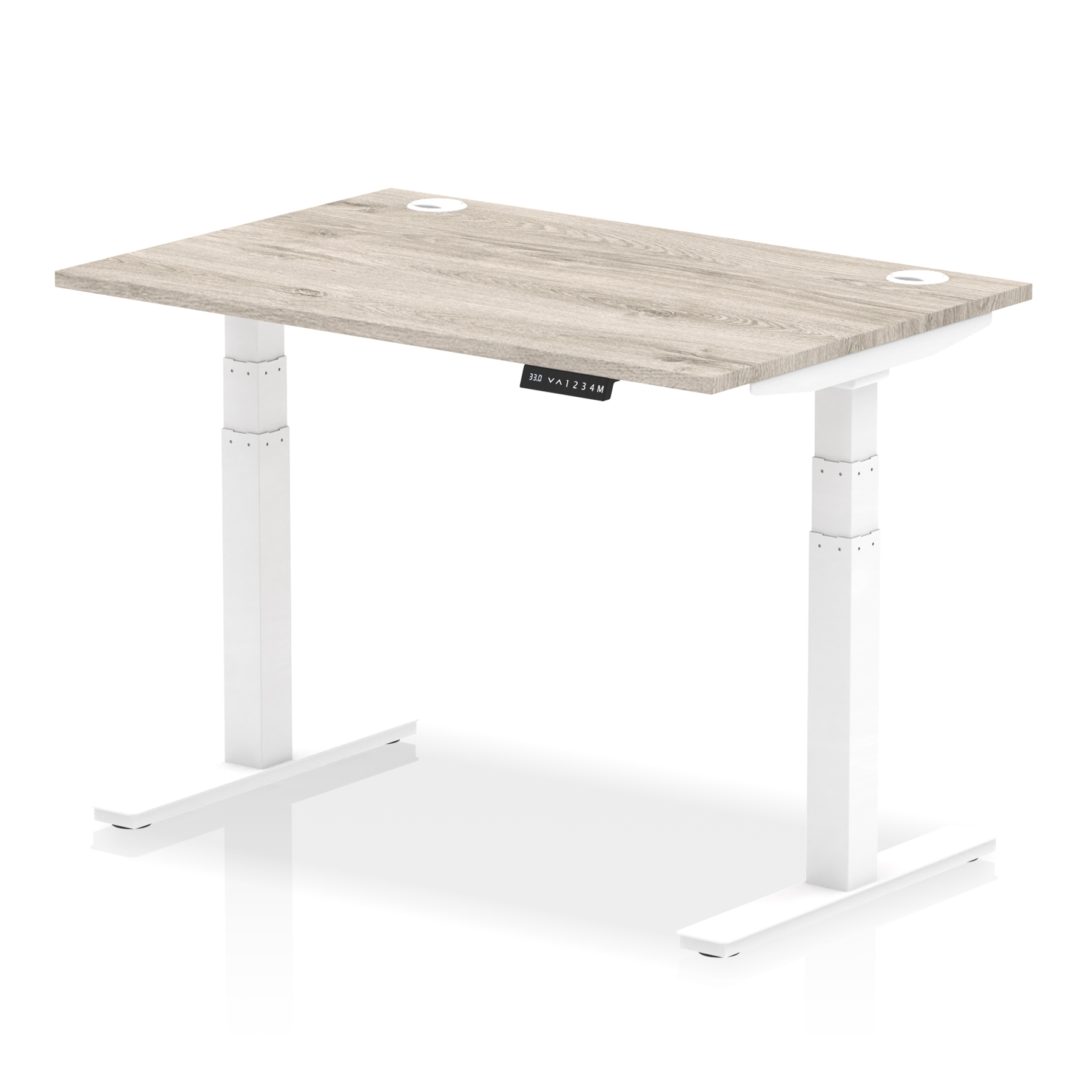 Grey Oak / White Frame