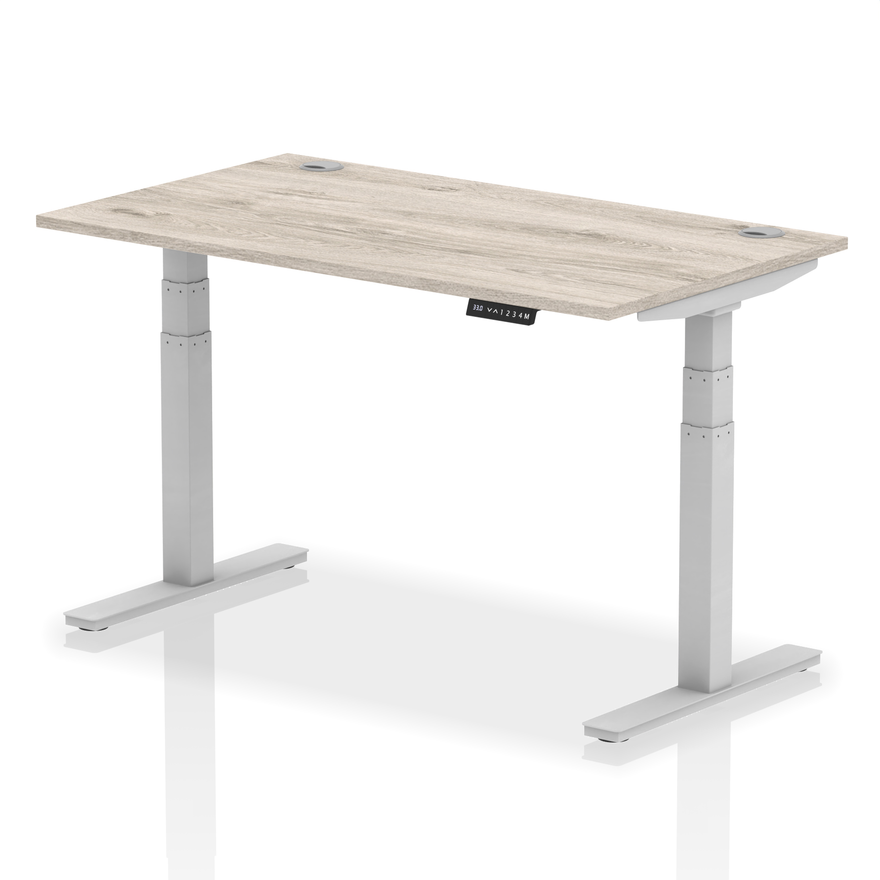 Grey Oak / Silver Frame