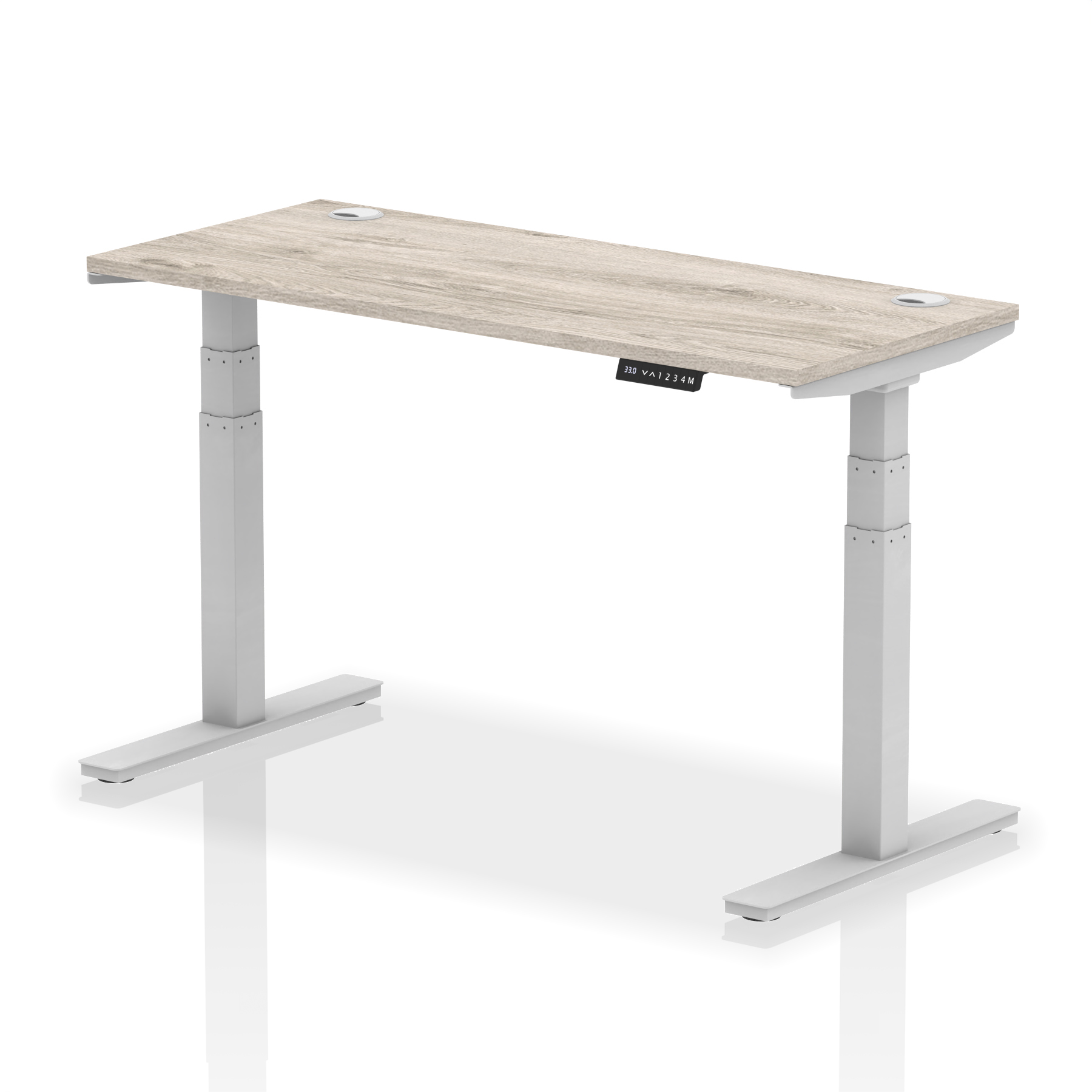 Grey Oak / Silver Frame