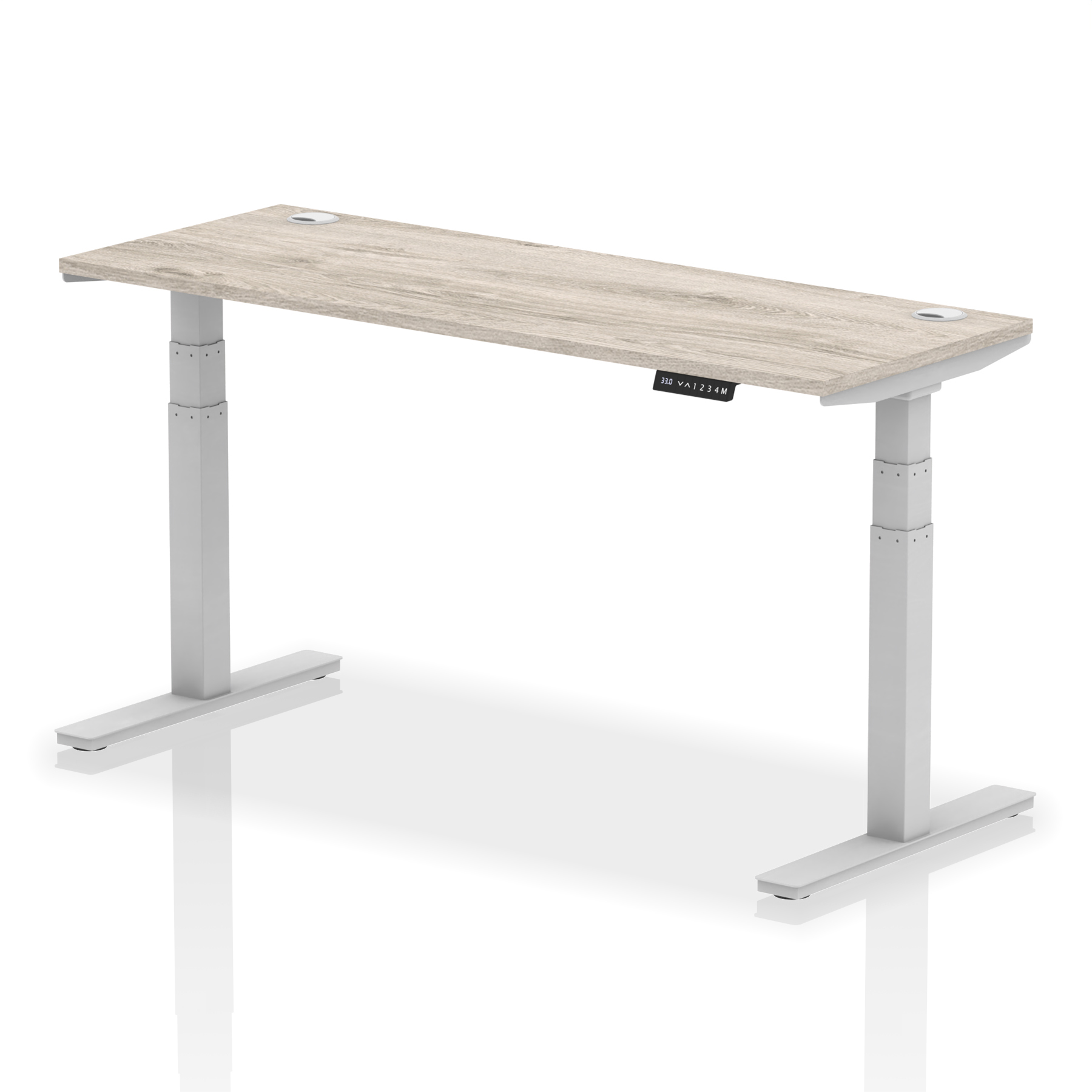 Grey Oak / Silver Frame