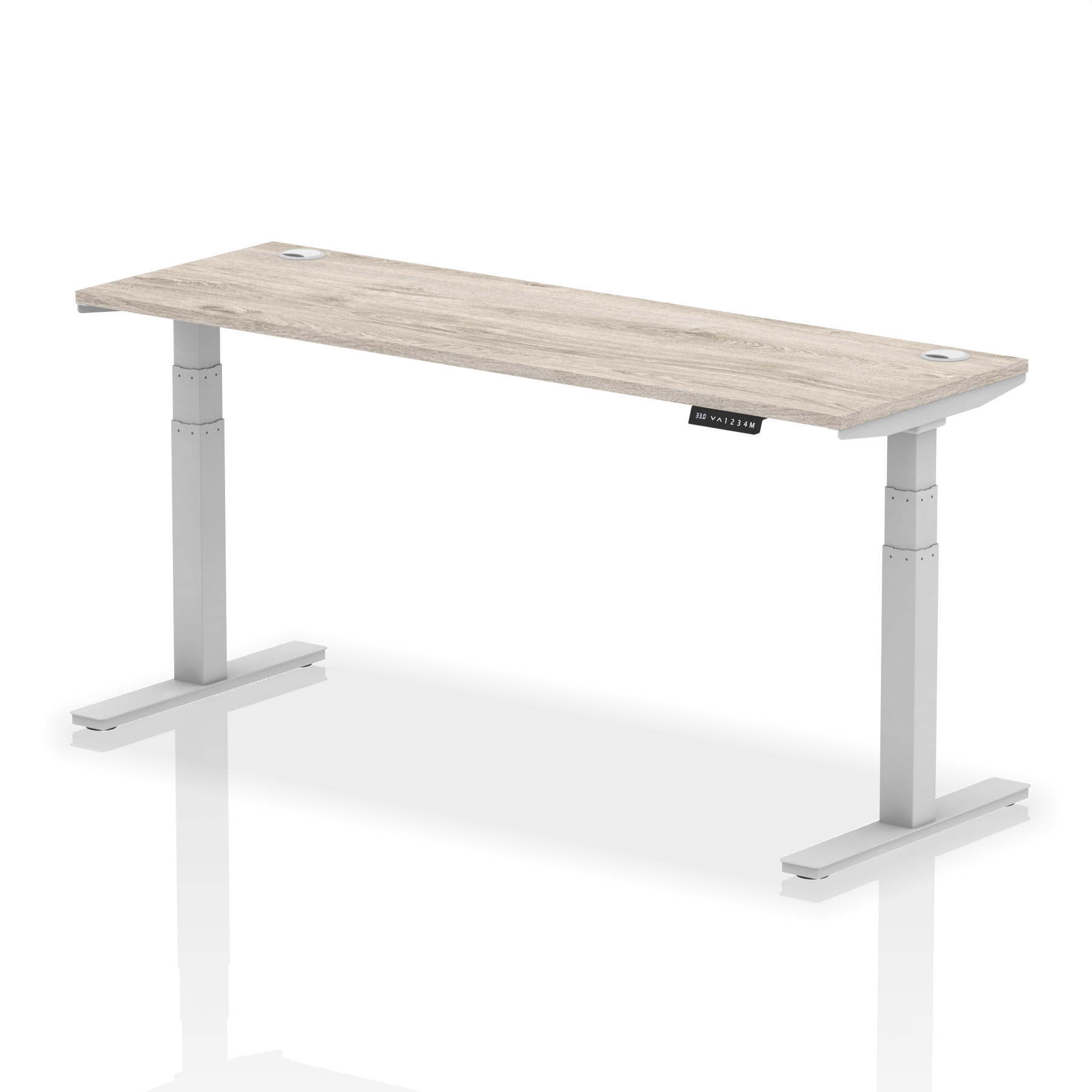 Grey Oak / Silver Frame