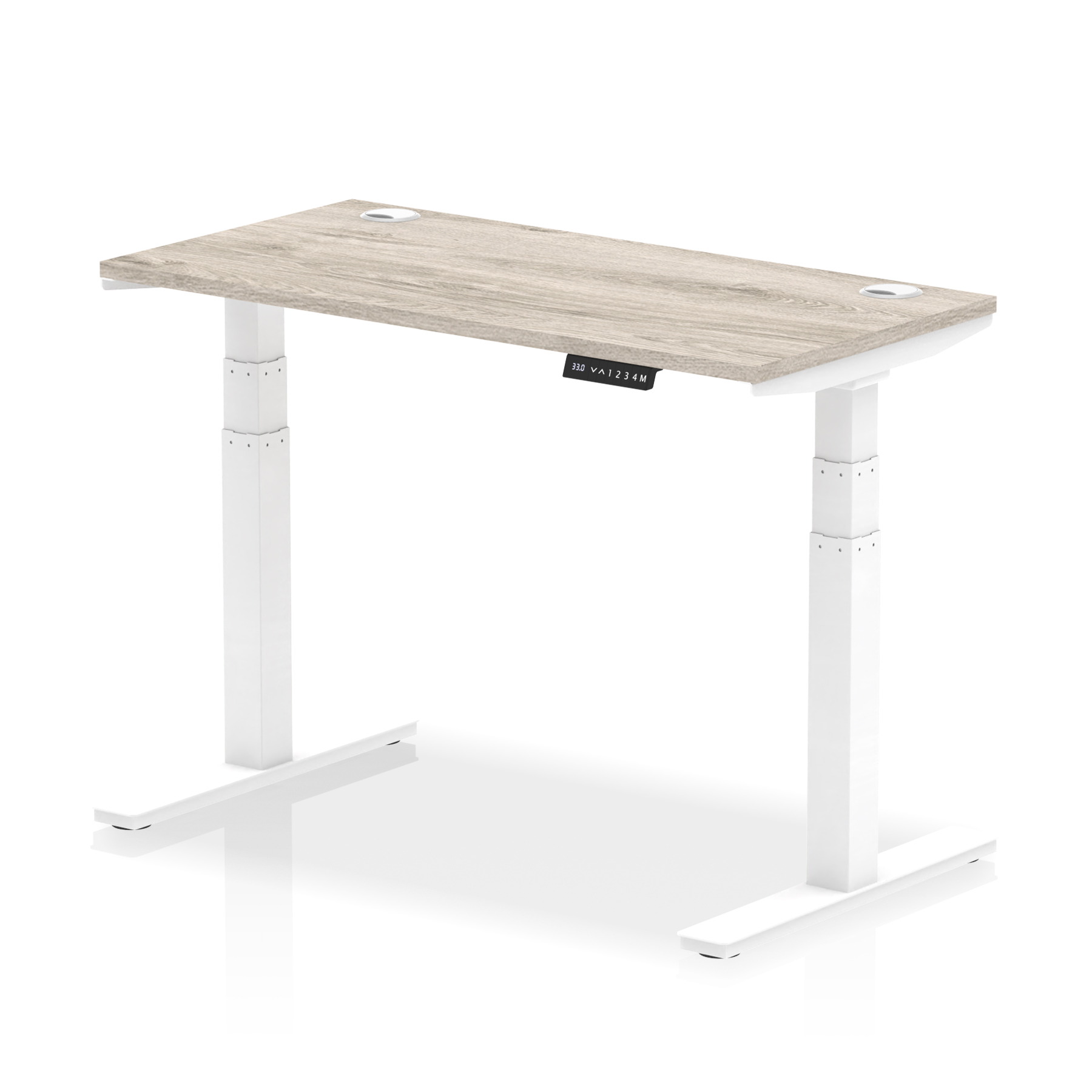 Grey Oak / White Frame
