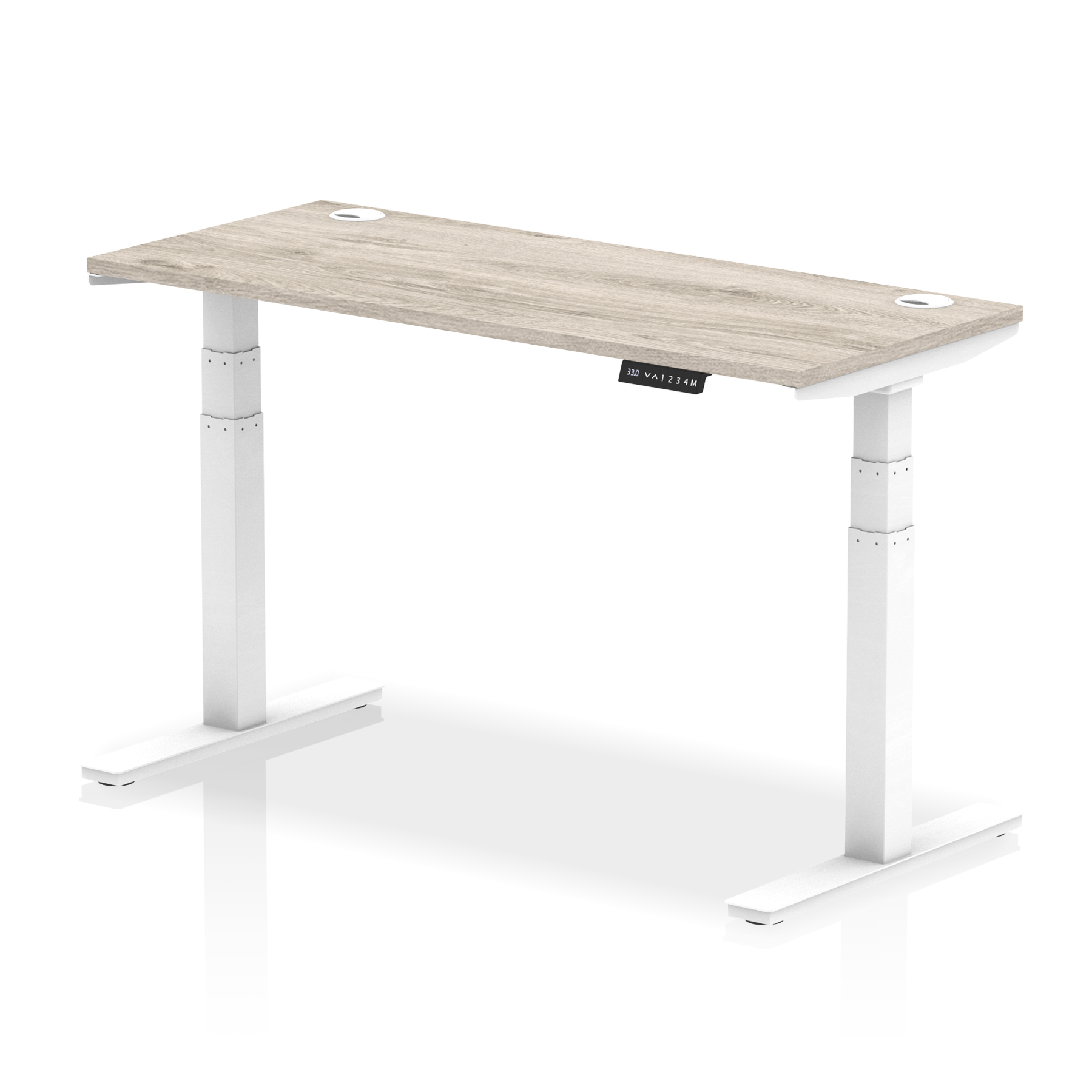 Grey Oak / White Frame