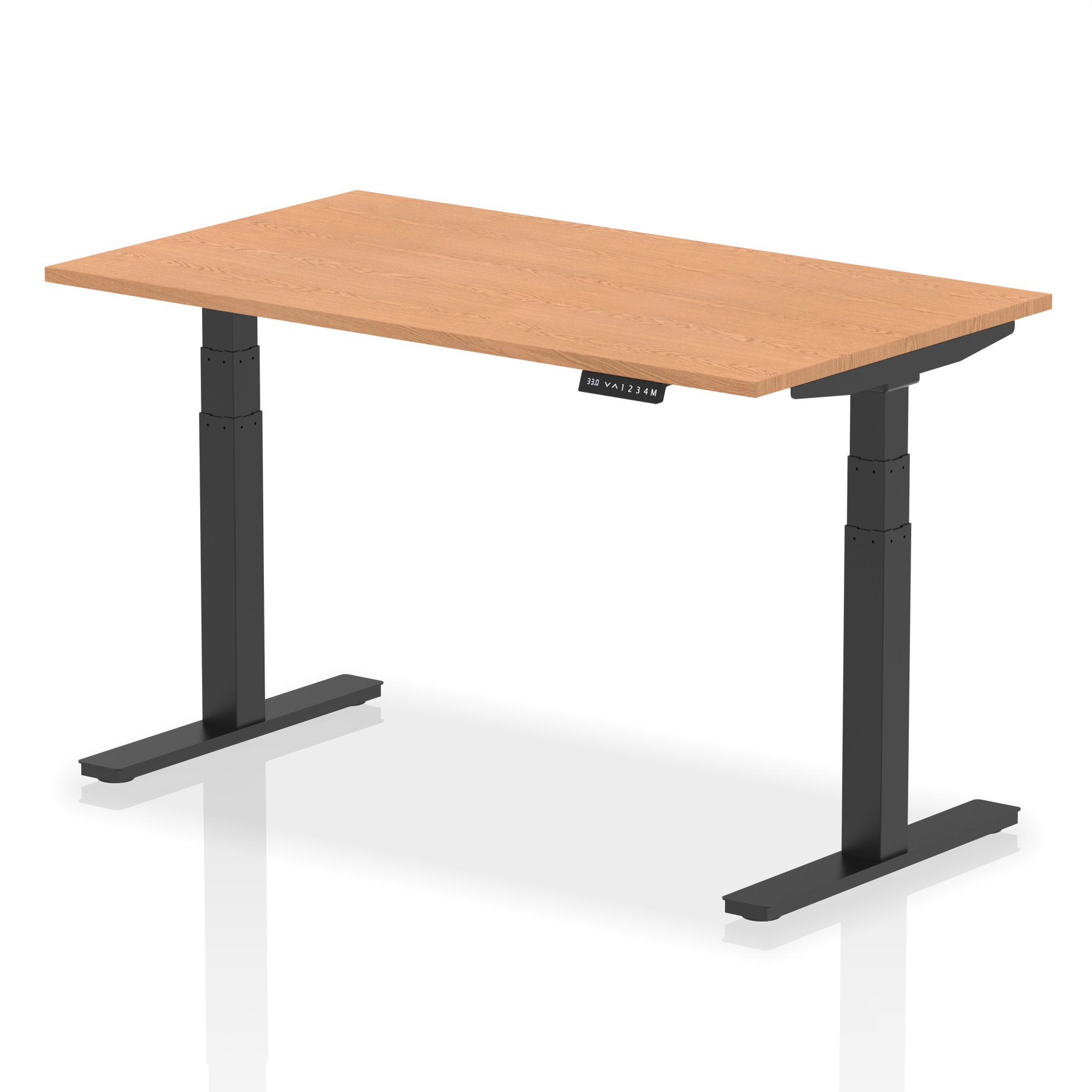 Oak / Black Frame