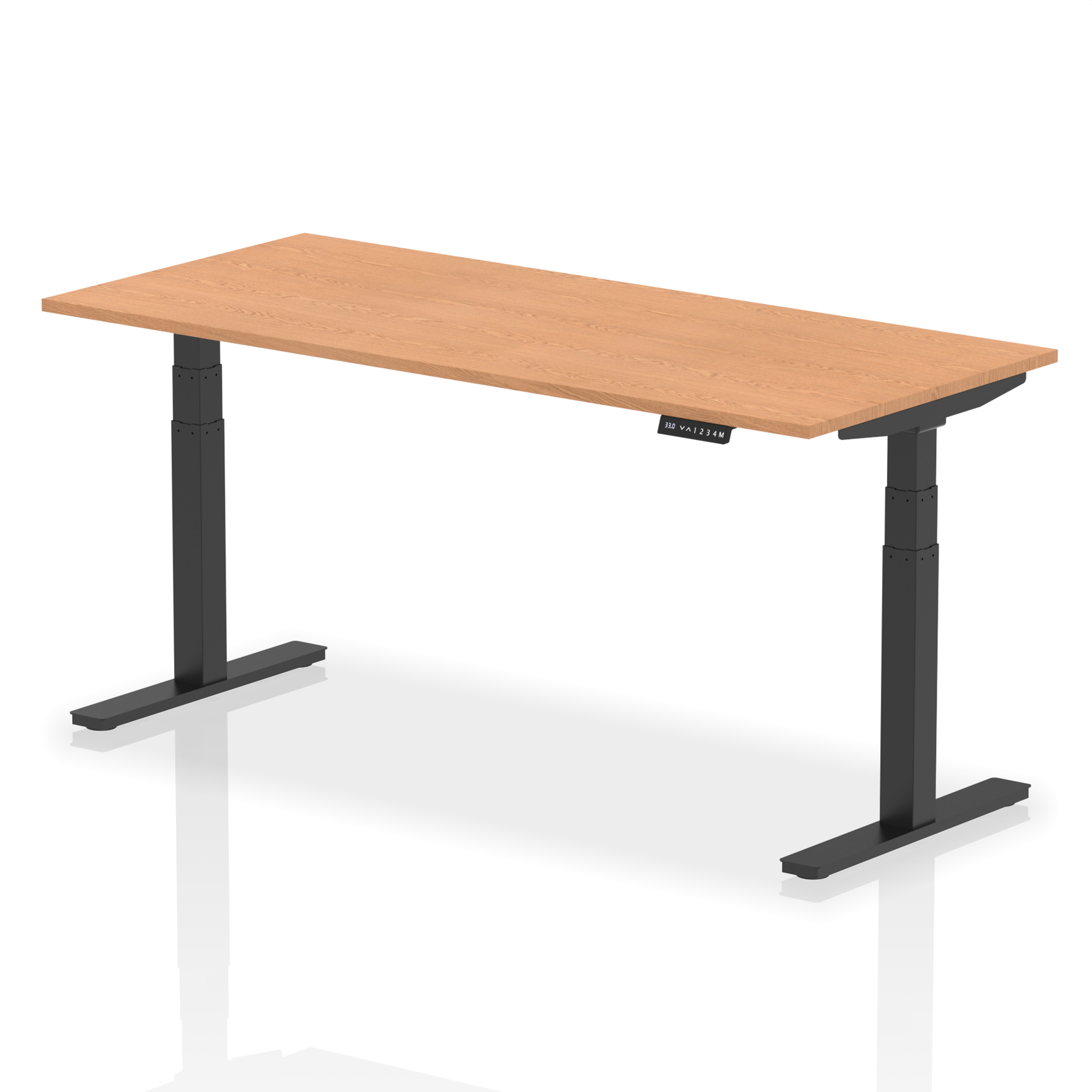 Oak / Black Frame