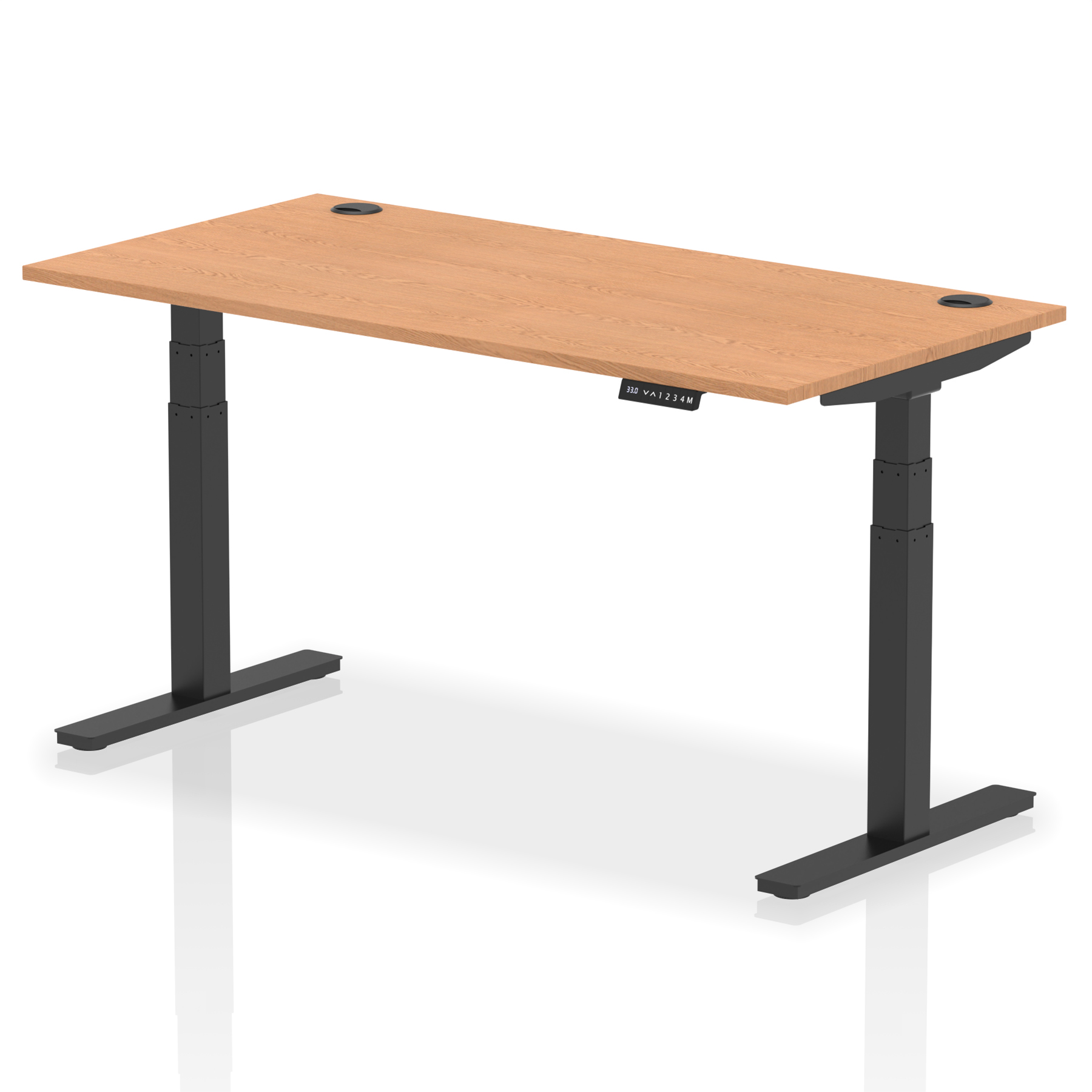 Oak / Black Frame