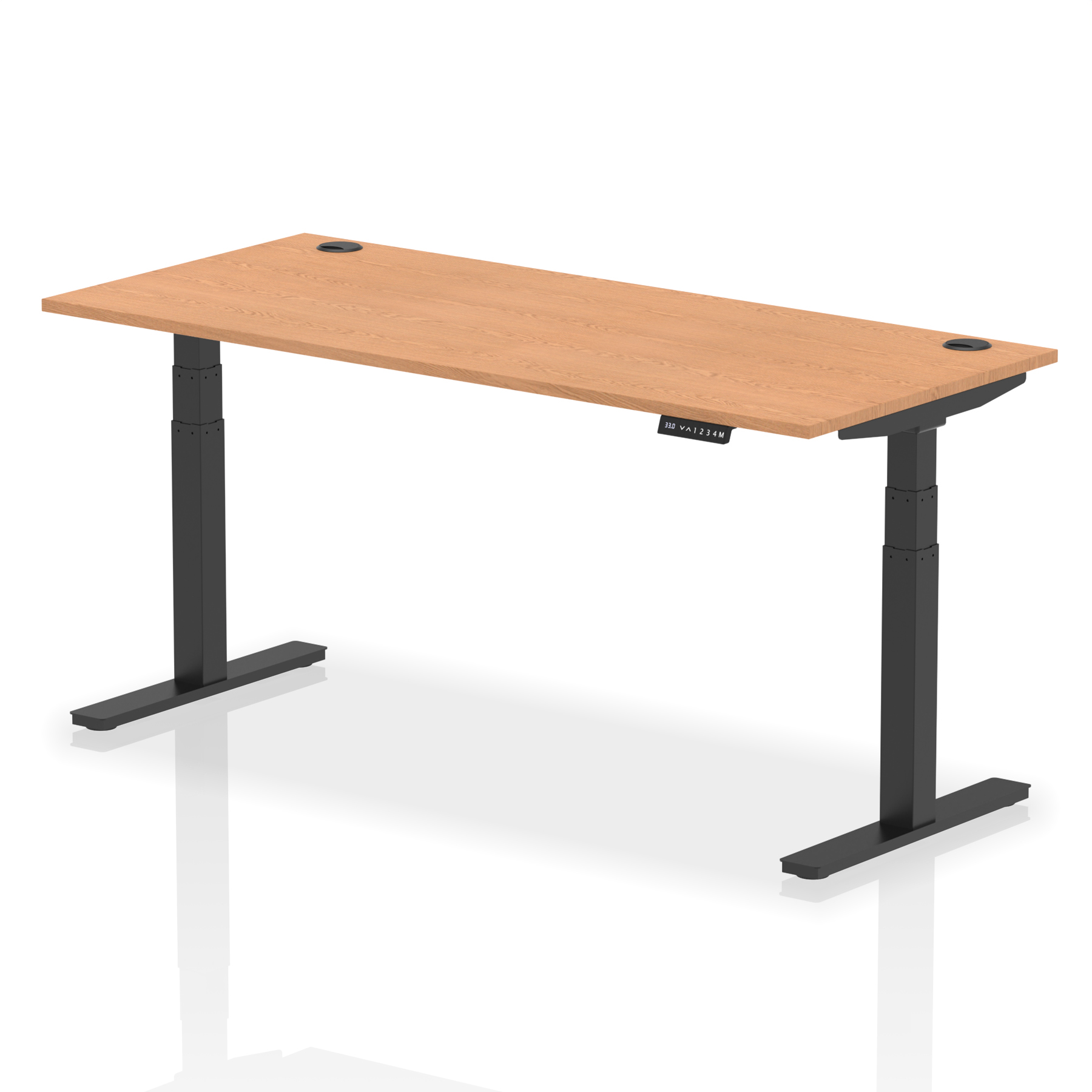 Oak / Black Frame
