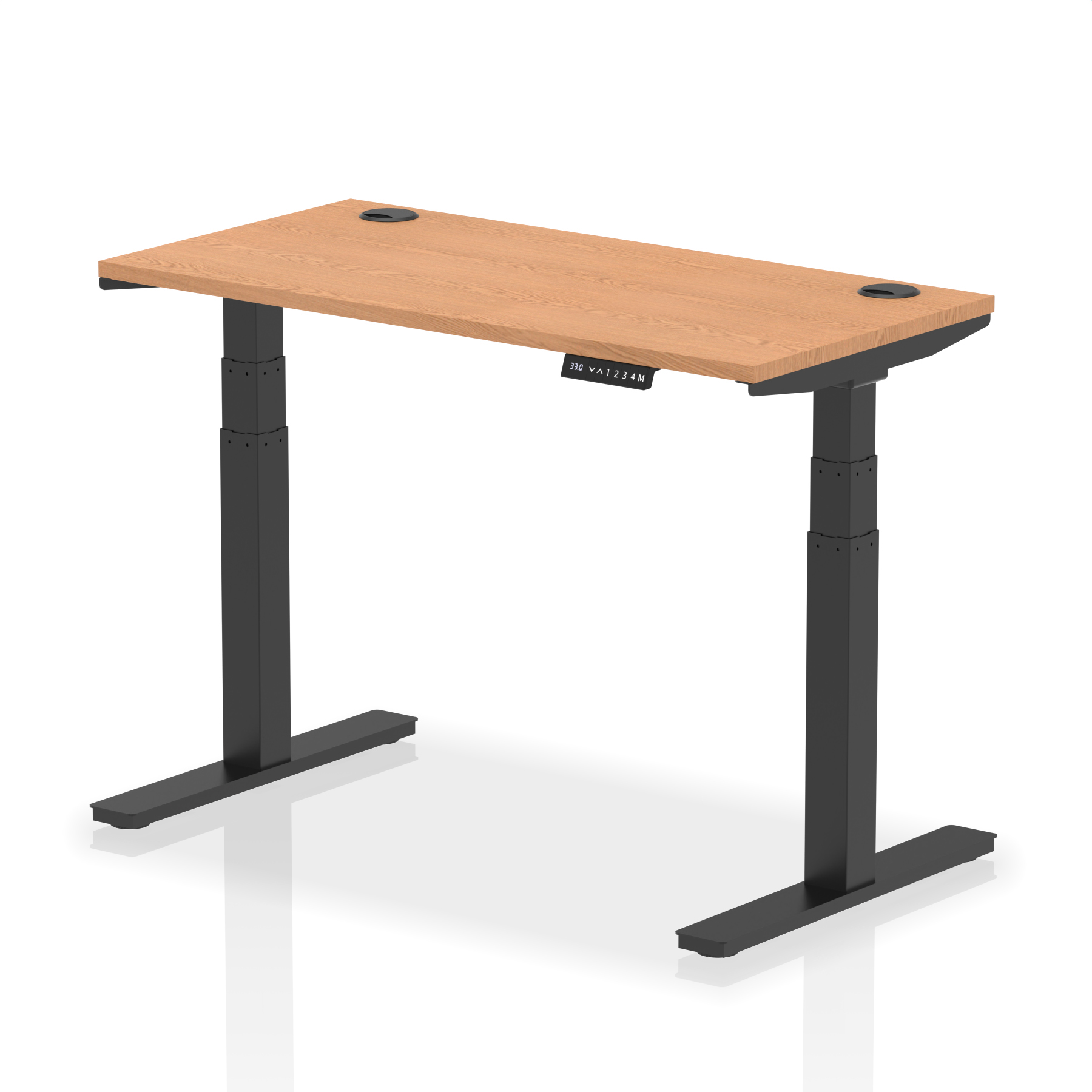 Oak / Black Frame