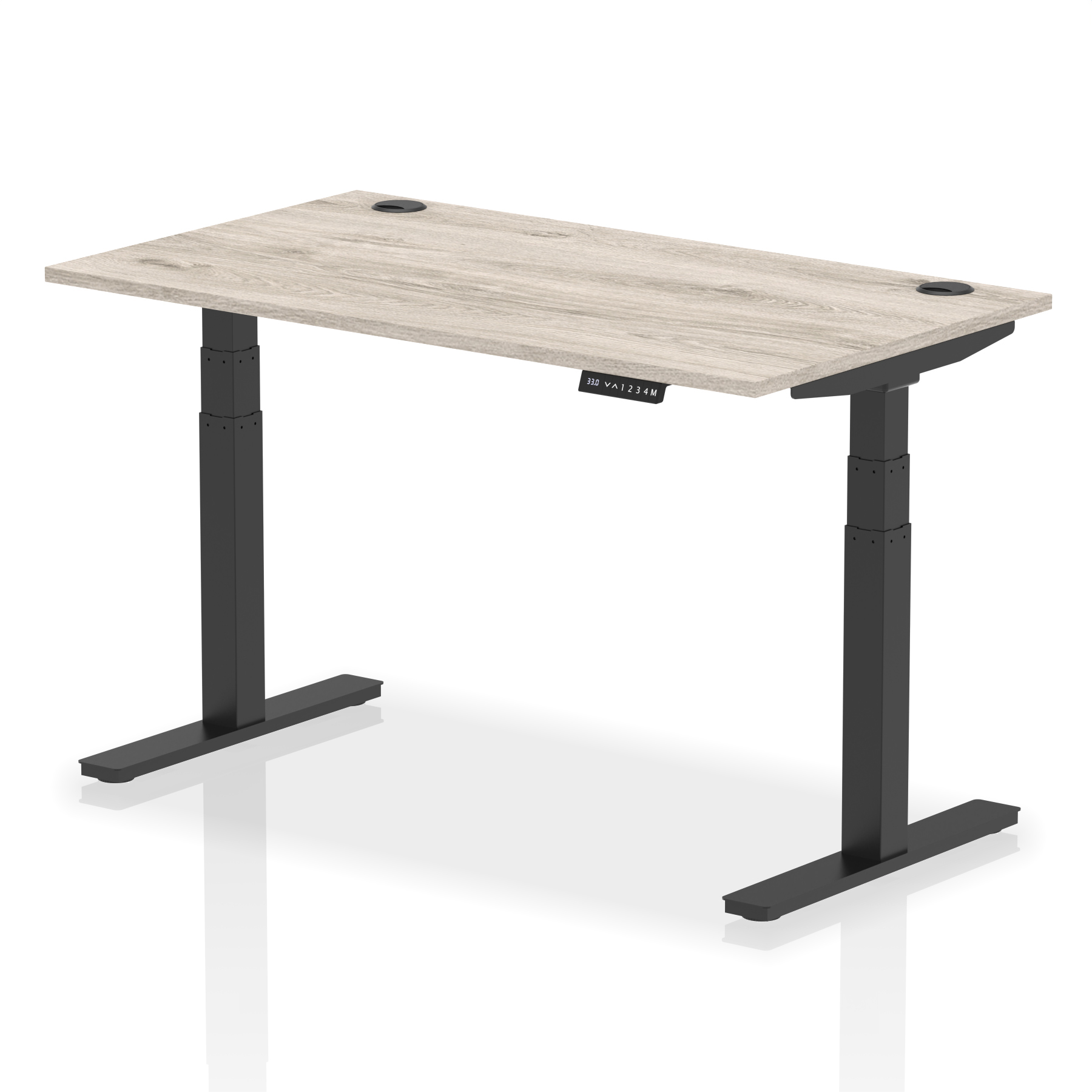 Grey Oak / Black Frame