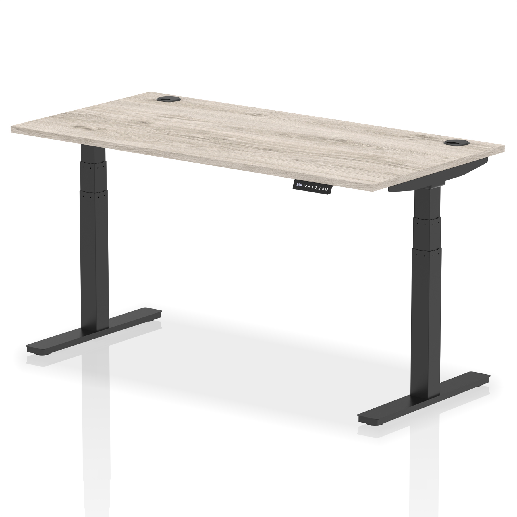 Grey Oak / Black Frame